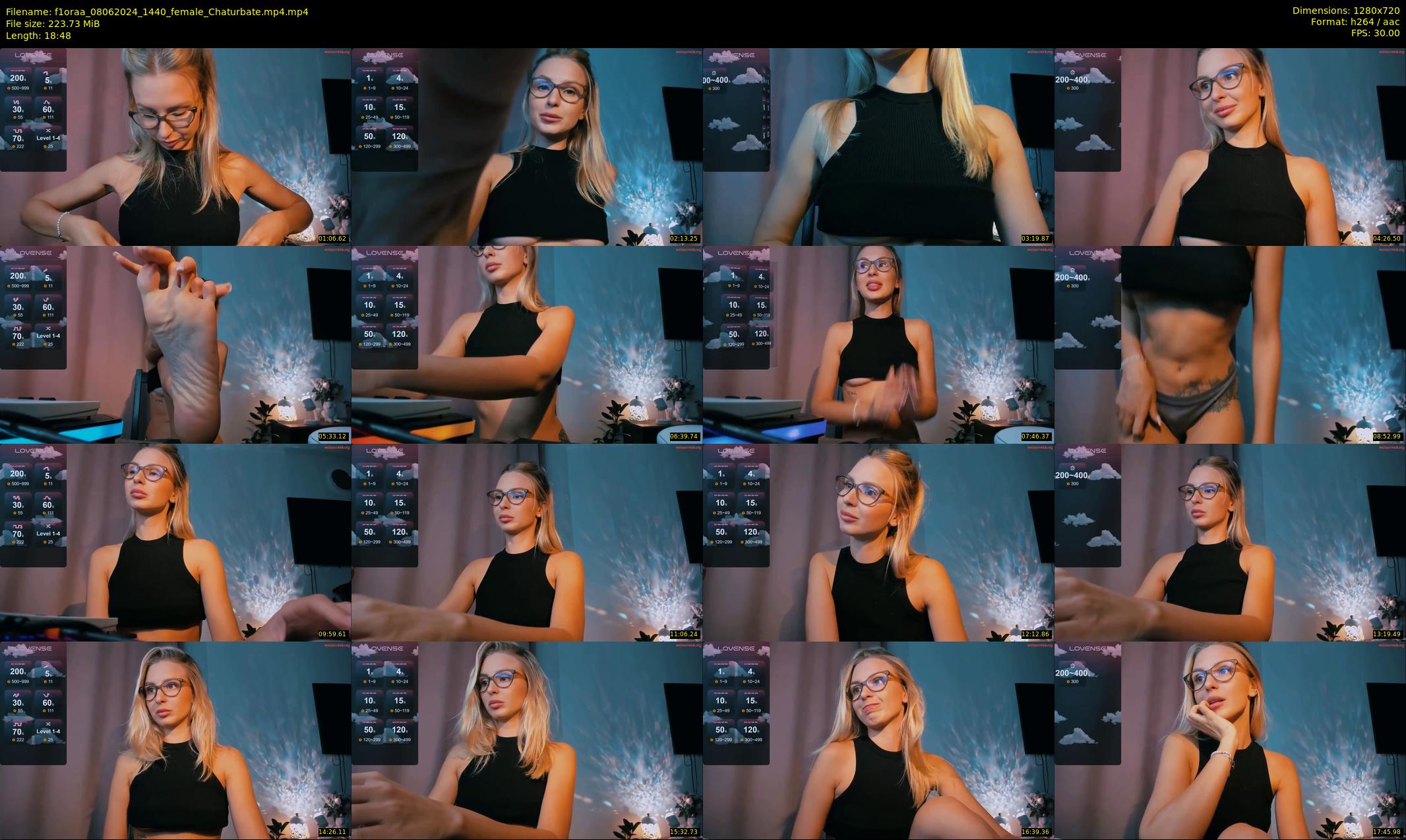 f1oraa — 19 minute Chaturbate female cam show recording, 720p, Jun 8, 2024