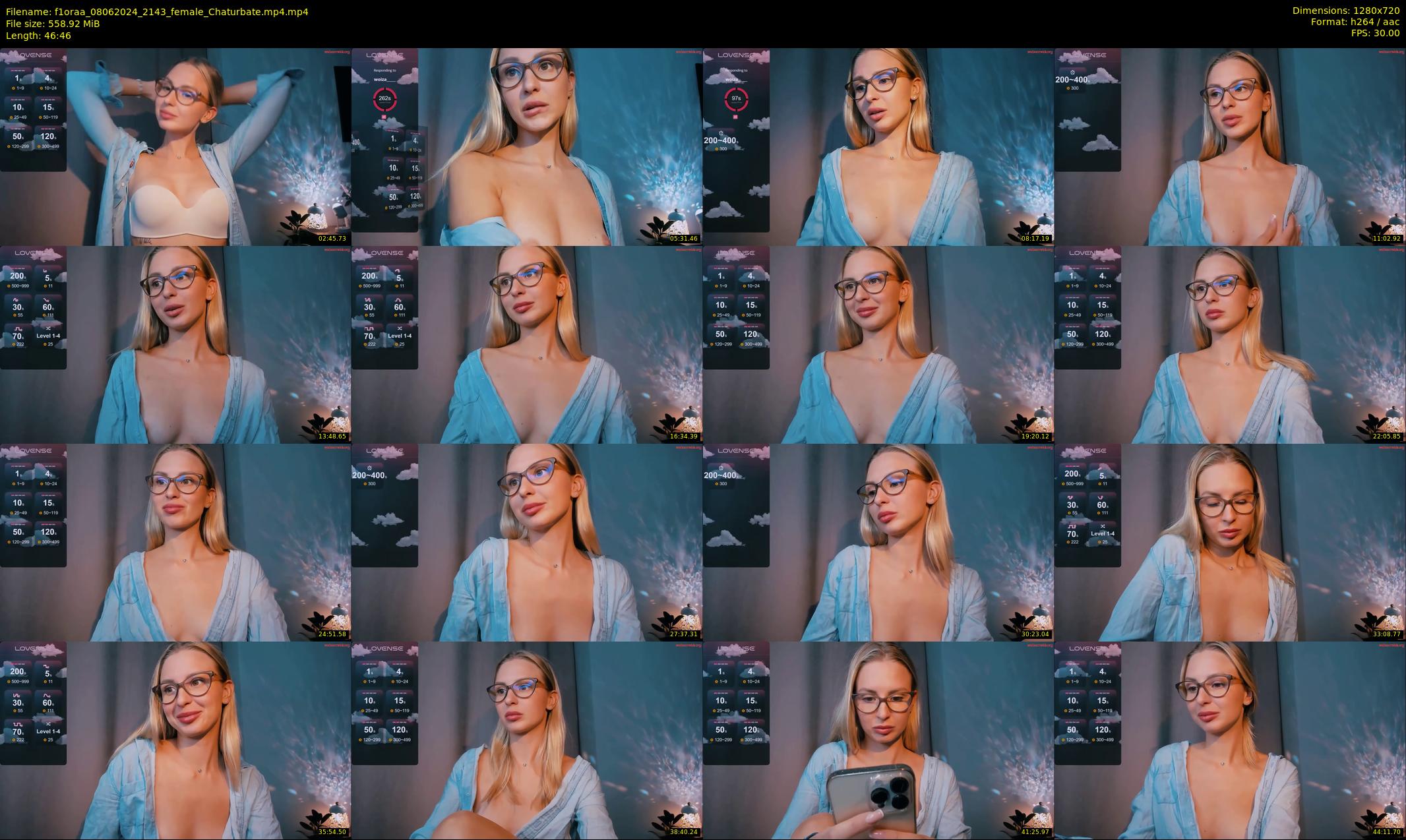 f1oraa — 47 minute Chaturbate female cam show recording, 720p, Jun 8, 2024