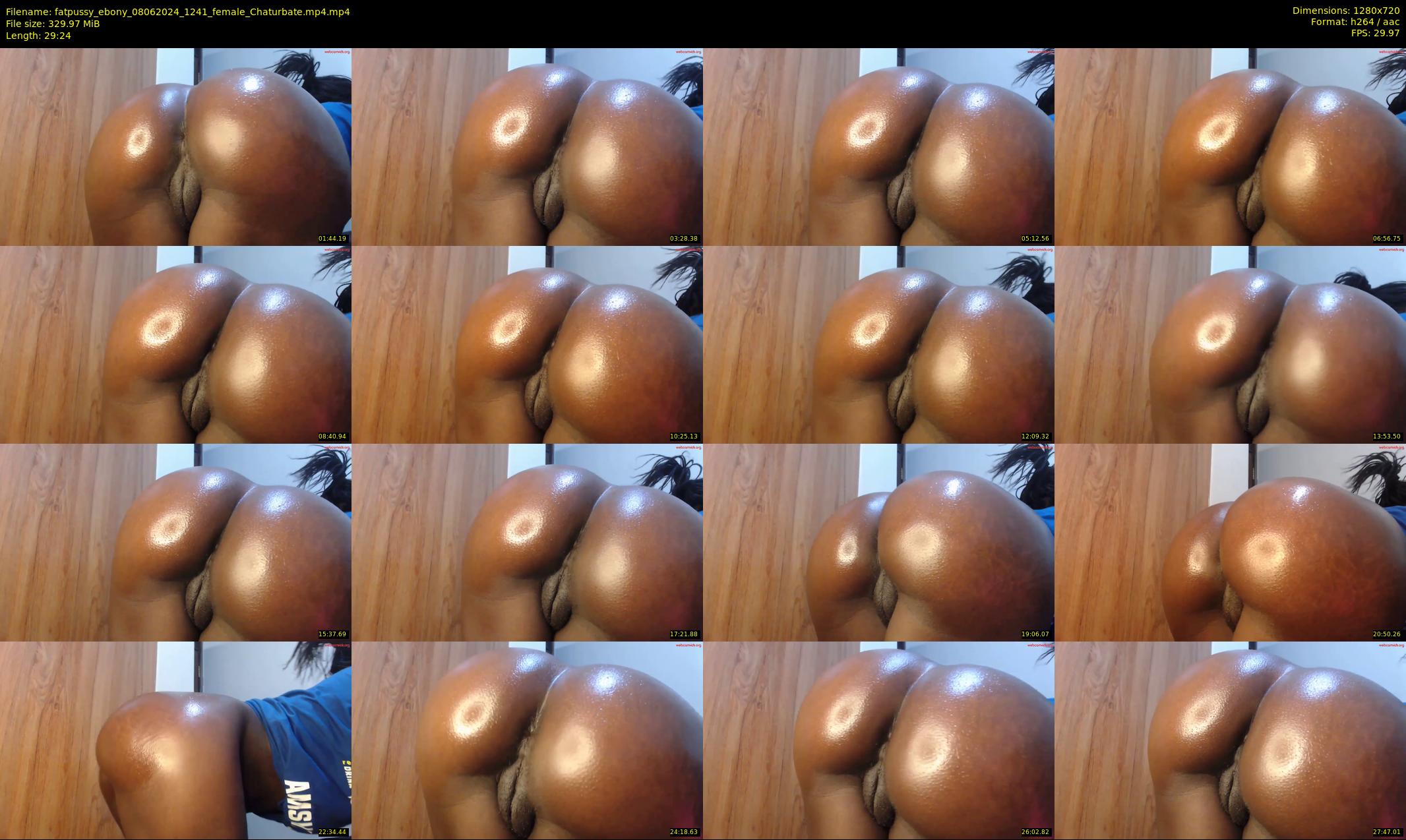 fatpussy_ebony — 30 minute Chaturbate female cam show recording, 720p, Jun 8, 2024