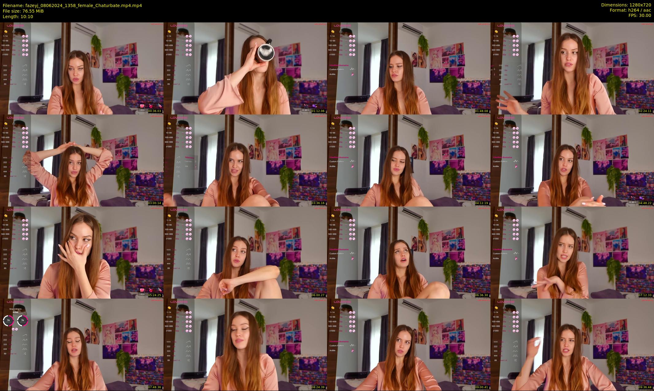 fazeyj — 11 minute Chaturbate female cam show recording, 720p, Jun 8, 2024