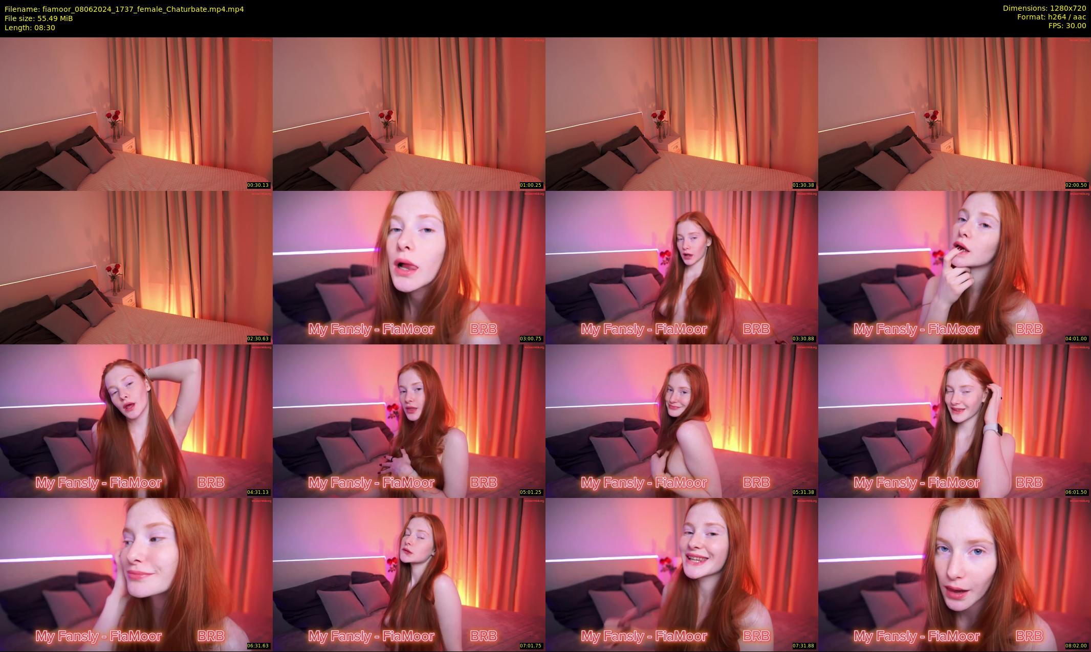 fiamoor — 9 minute Chaturbate female cam show recording, 720p, Jun 8, 2024