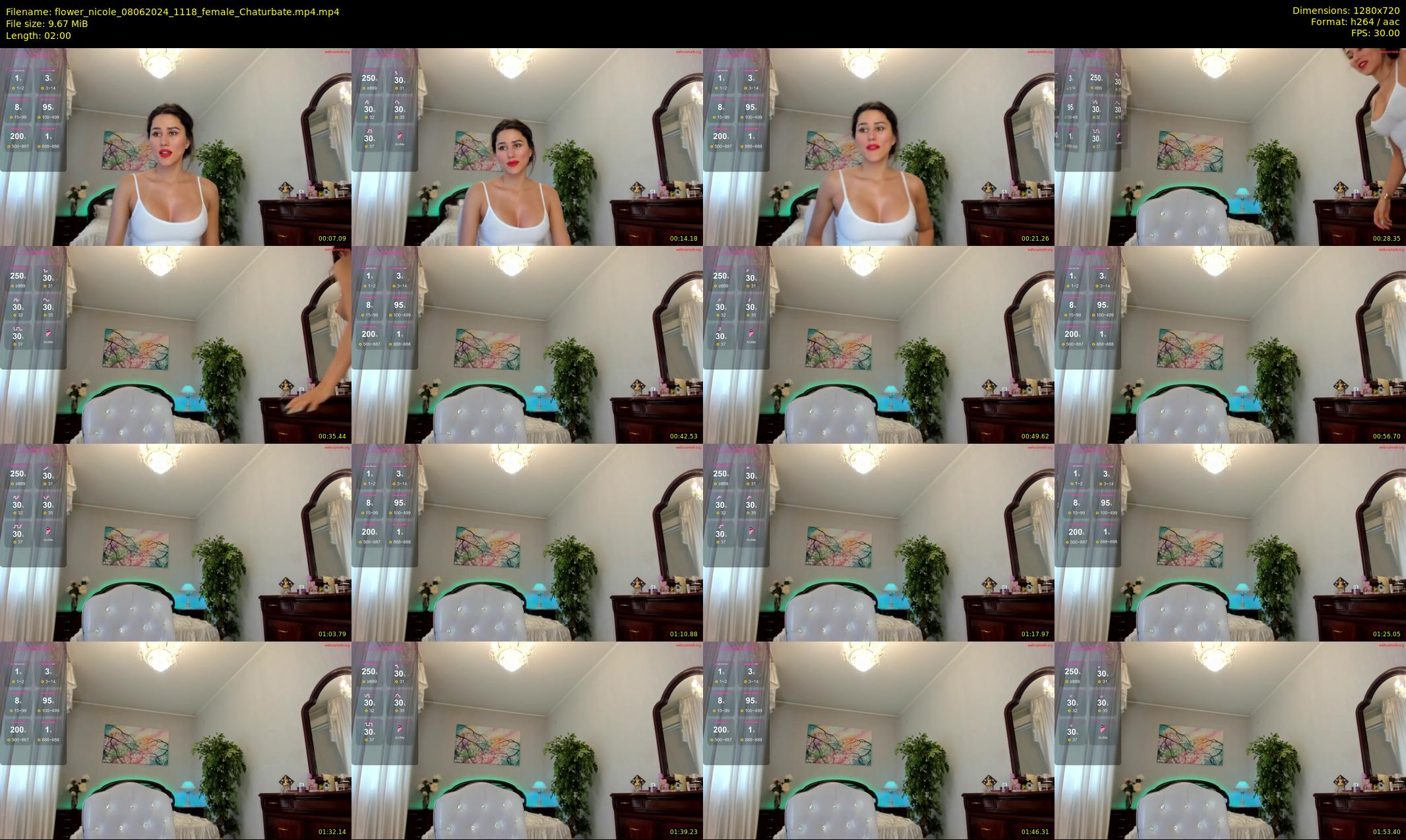 flower_nicole — 2 minute Chaturbate female cam show recording, 720p, Jun 8, 2024