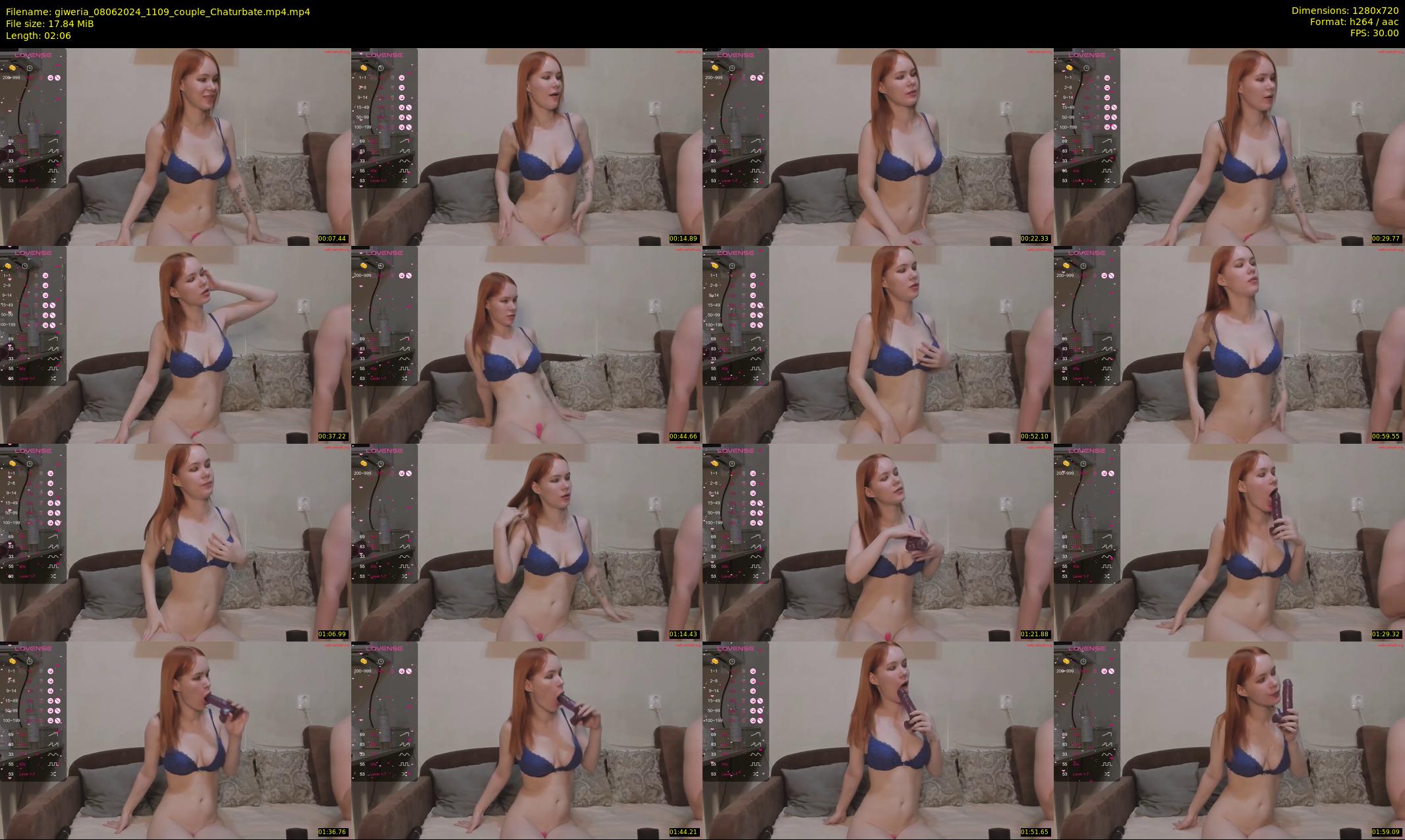 giweria — 3 minute Chaturbate couple cam show recording, 720p, Jun 8, 2024