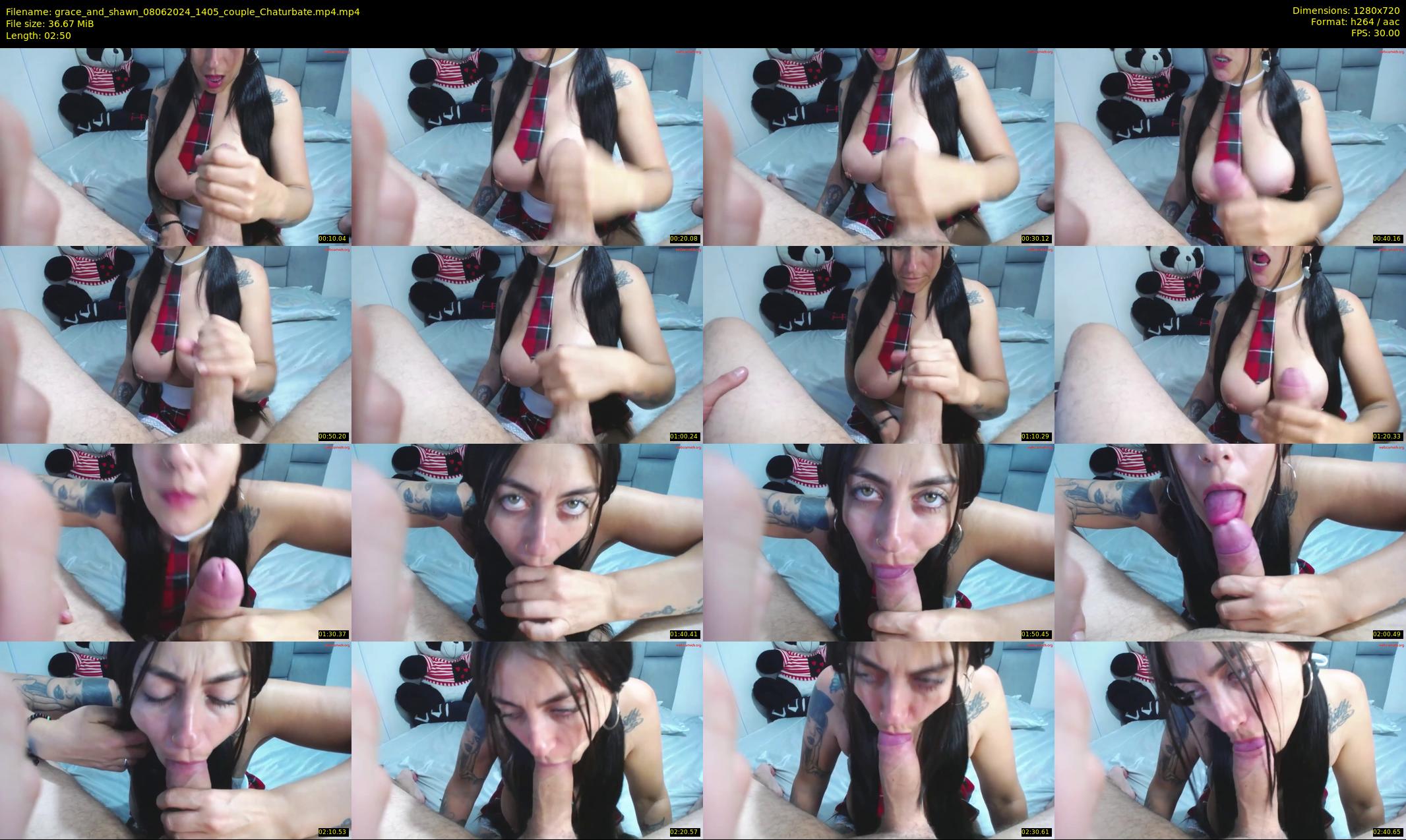 grace_and_shawn — 3 minute Chaturbate couple cam show recording, 720p, Jun 8, 2024