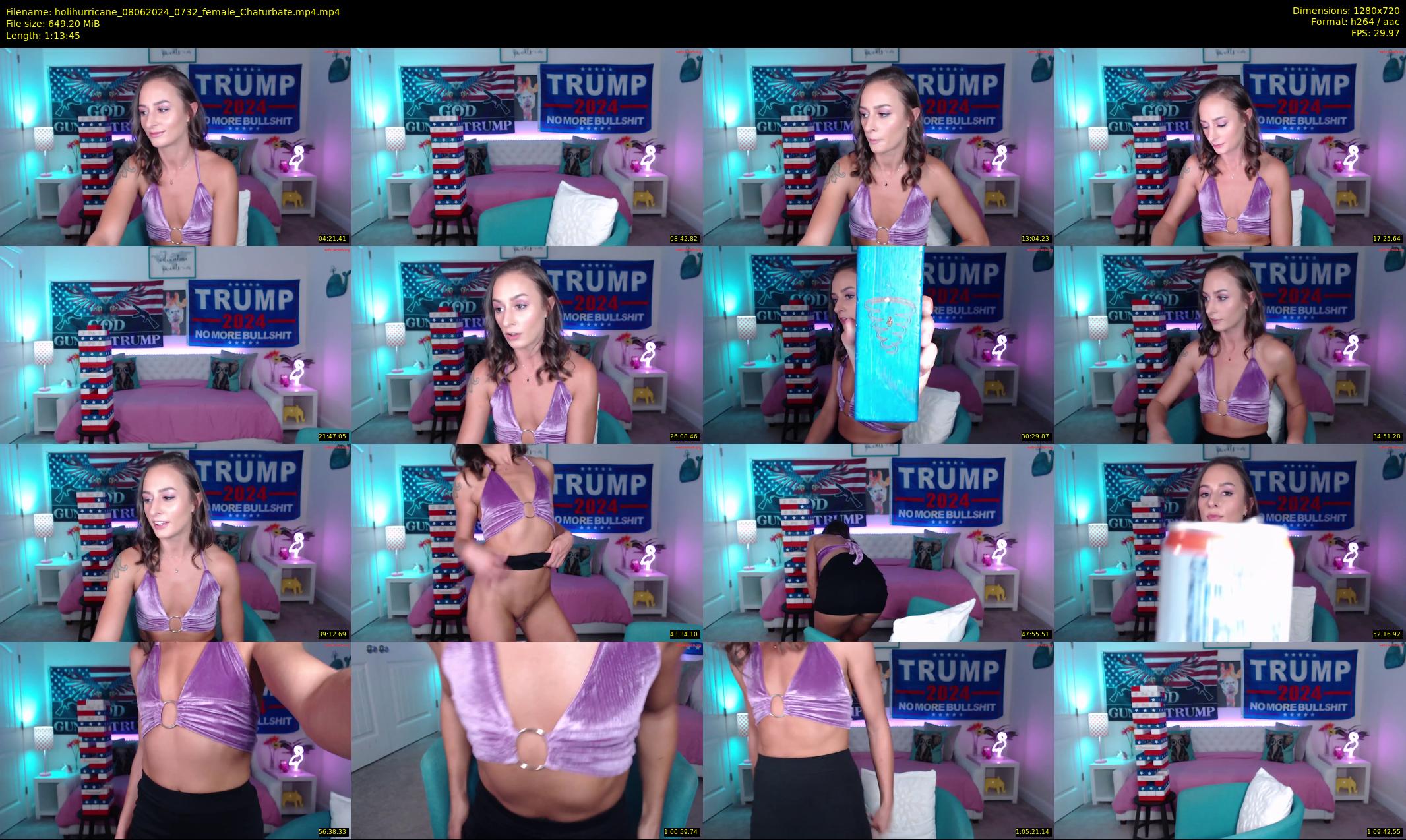 holihurricane — 74 minute Chaturbate female cam show recording, 720p, Jun 8, 2024