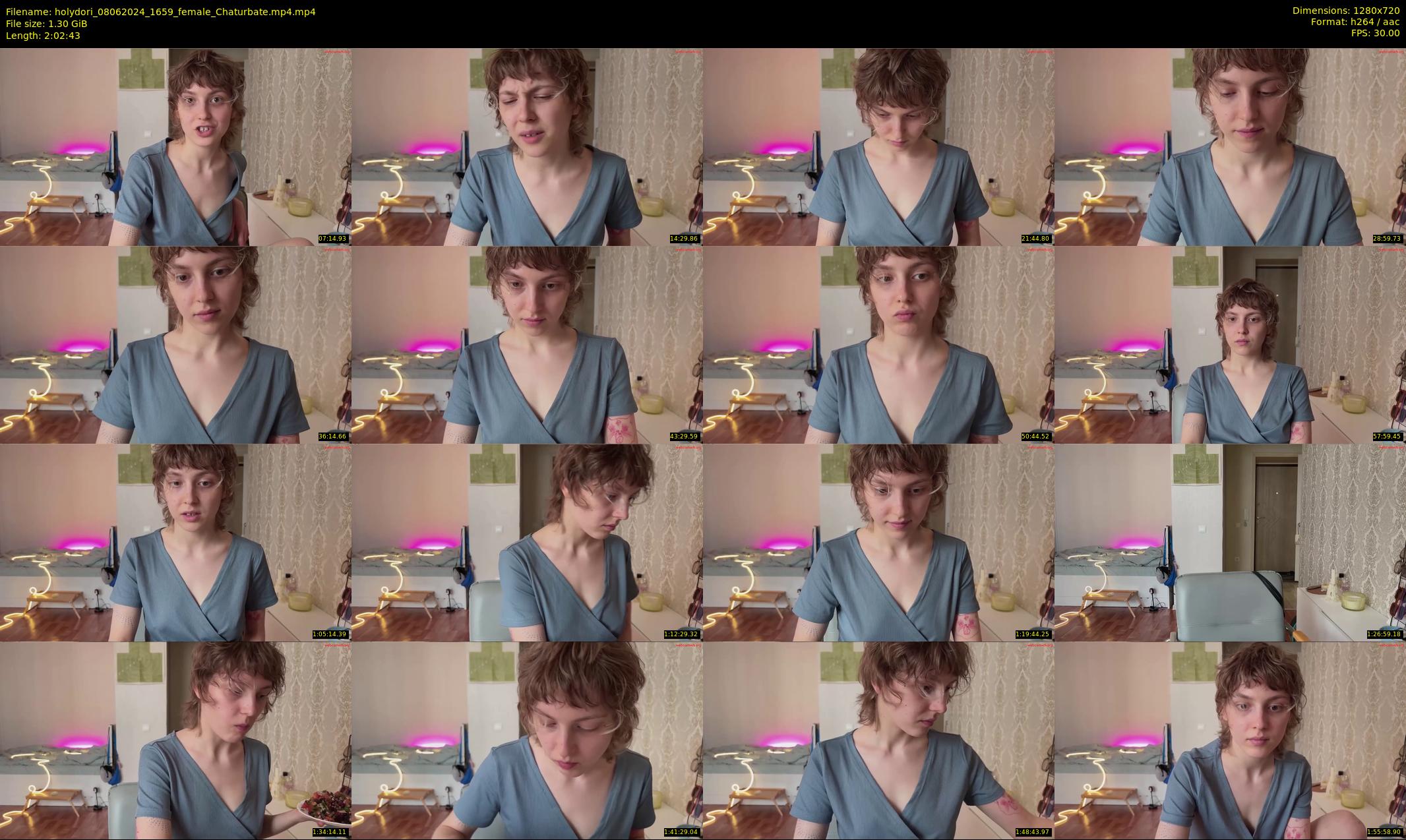 holydori — 123 minute Chaturbate female cam show recording, 720p, Jun 8, 2024