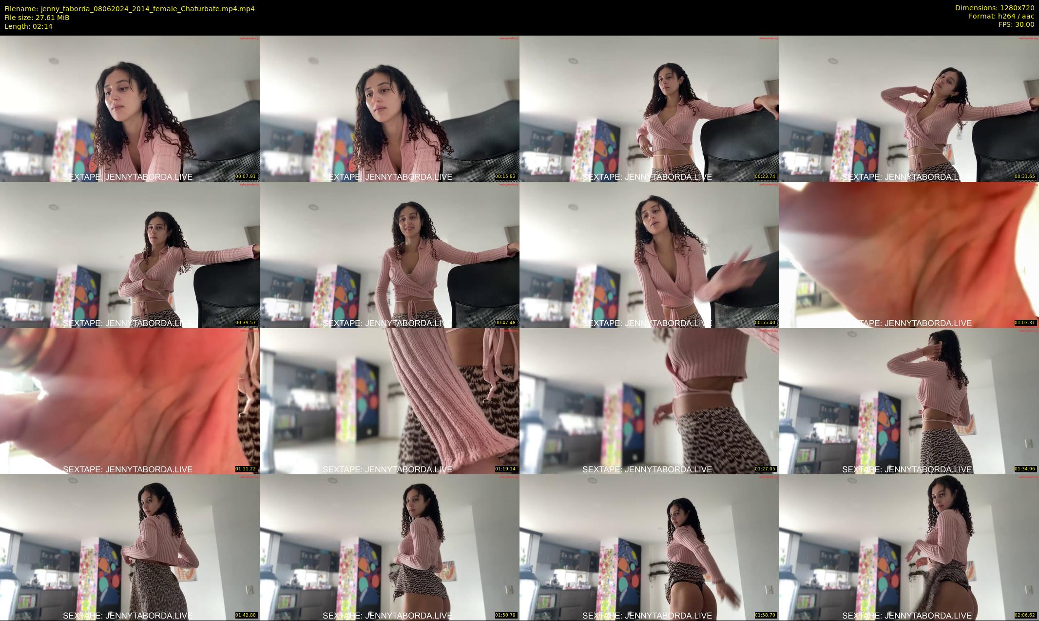 jenny_taborda — 3 minute Chaturbate female cam show recording, 720p, Jun 8, 2024