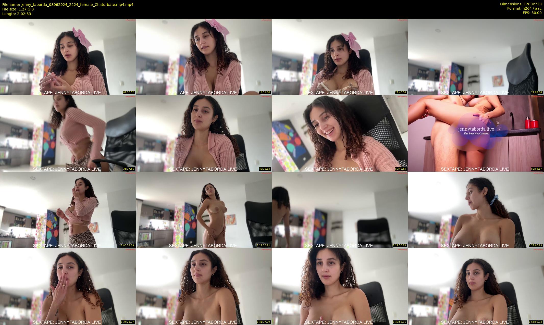 jenny_taborda — 123 minute Chaturbate female cam show recording, 720p, Jun 8, 2024
