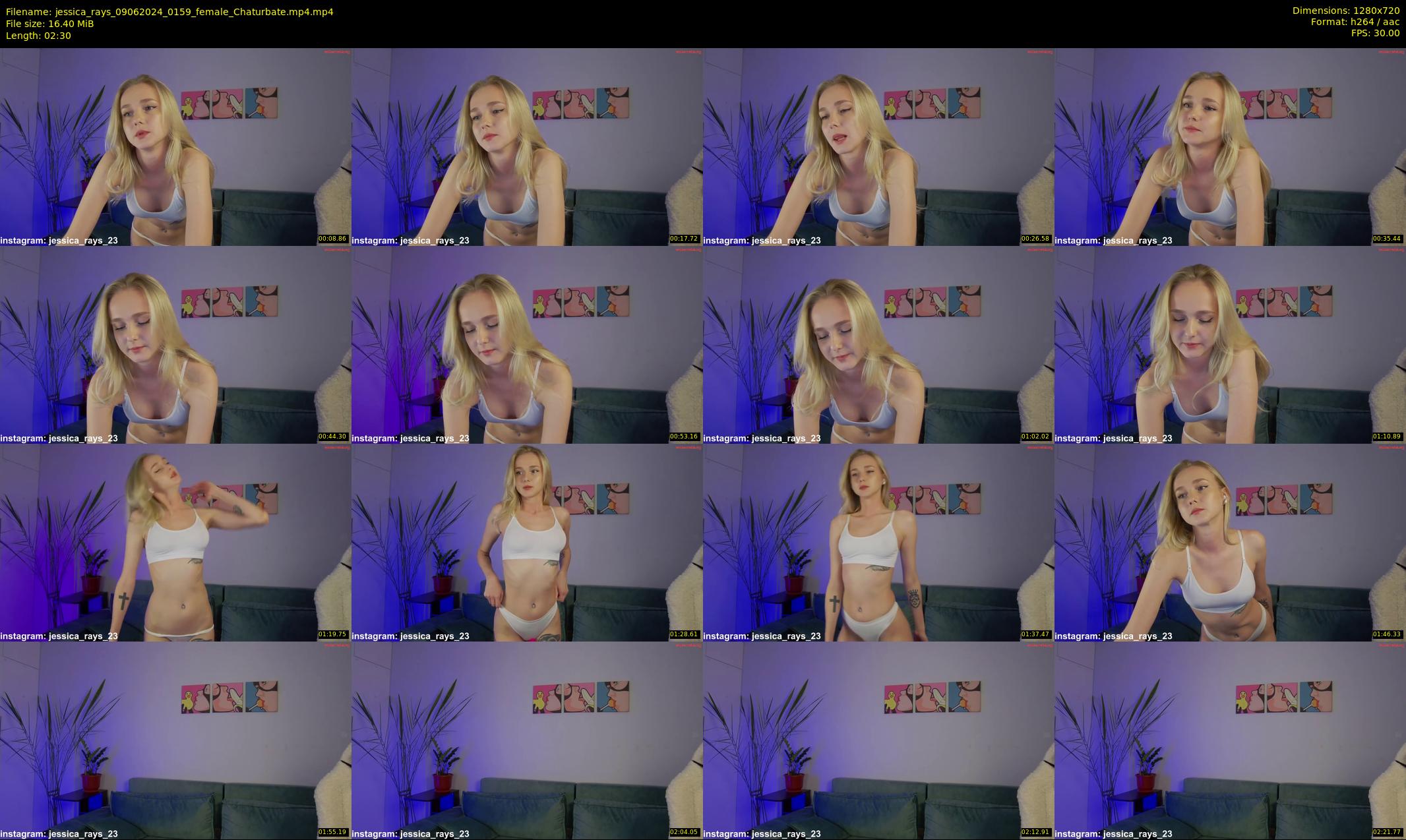 jessica_rays — 3 minute Chaturbate couple cam show recording, 720p, Jun 9, 2024