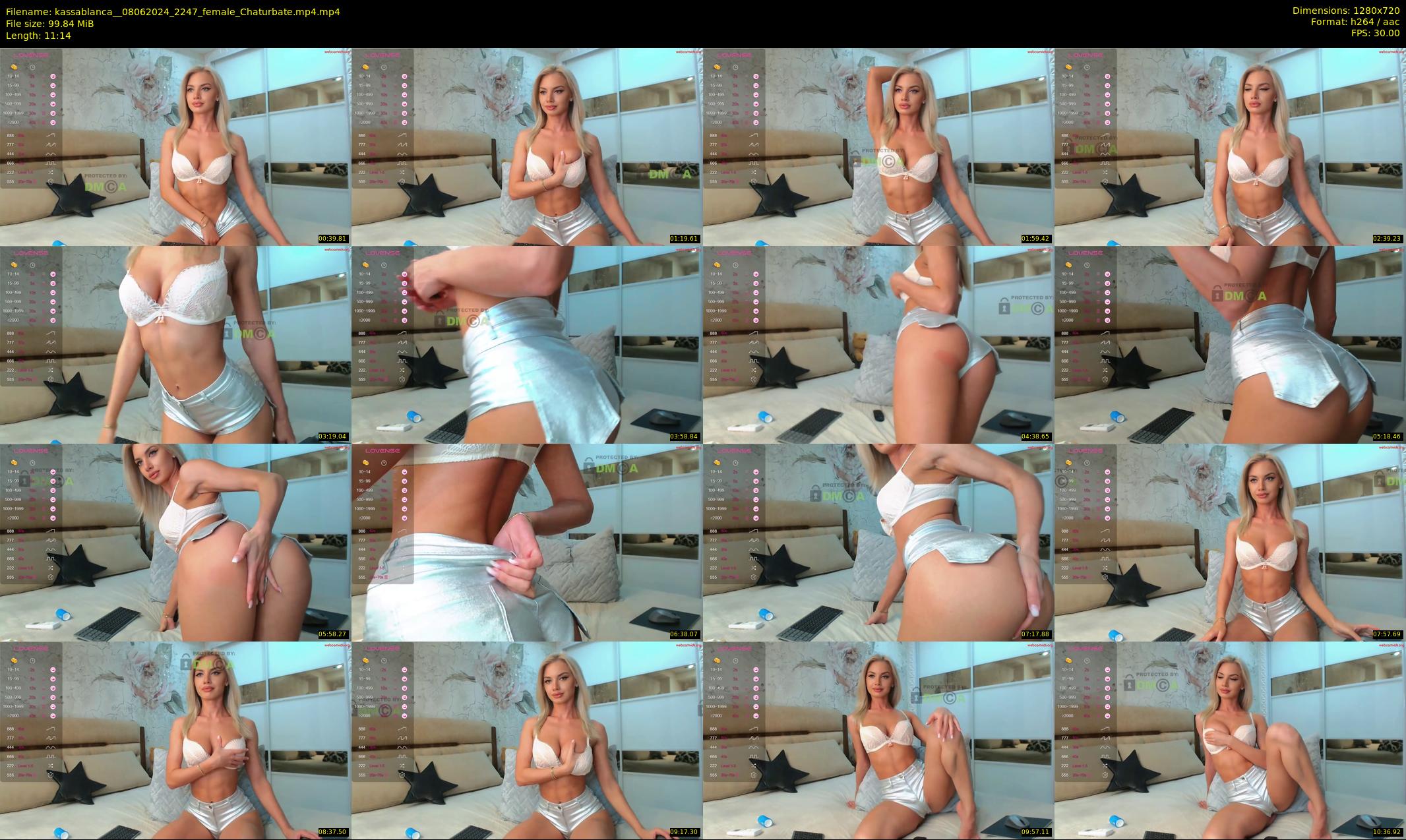 kassablanca_ — 12 minute Chaturbate female cam show recording, 720p, Jun 8, 2024