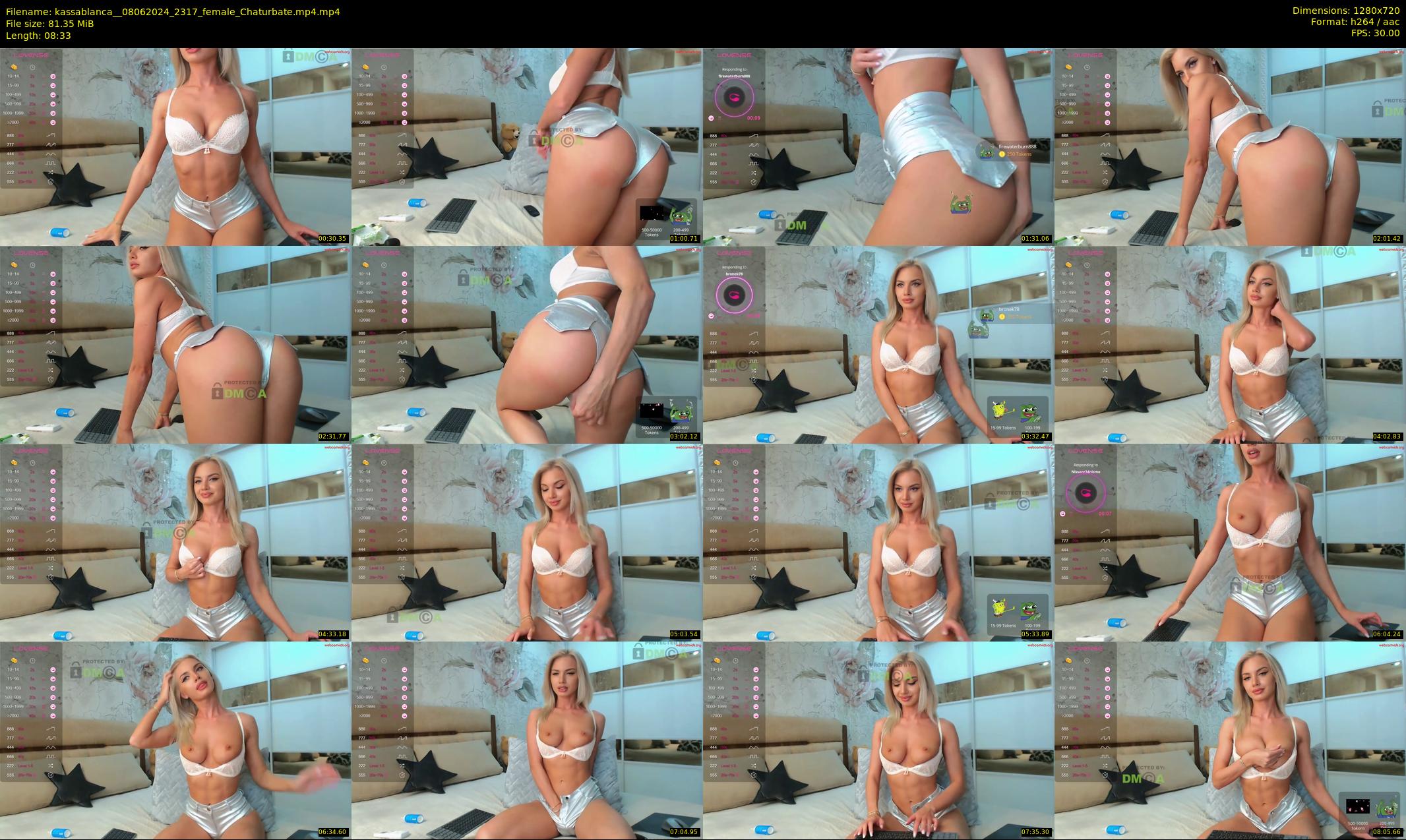 kassablanca_ — 9 minute Chaturbate female cam show recording, 720p, Jun 8, 2024