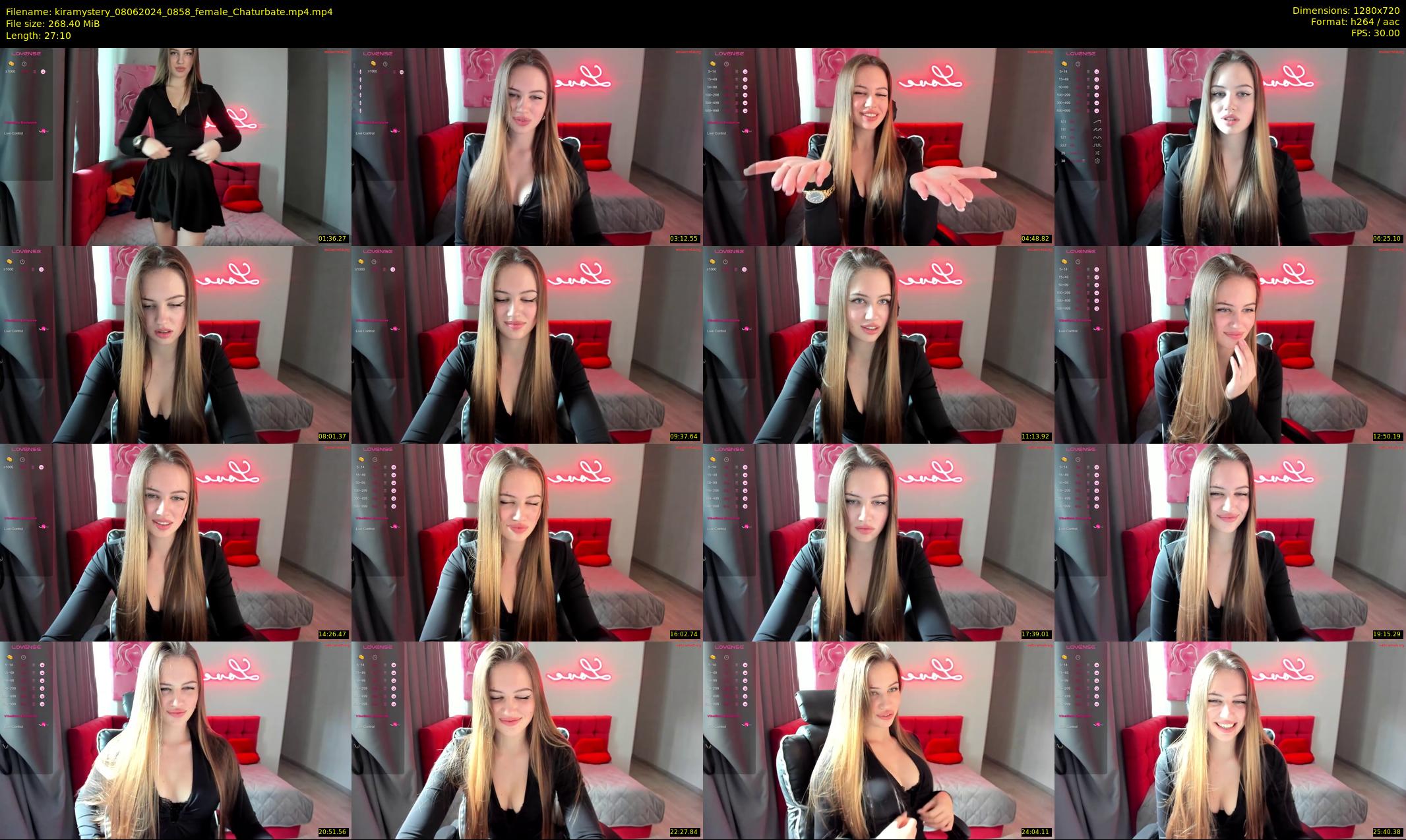 kiramystery — 28 minute Chaturbate female cam show recording, 720p, Jun 8, 2024