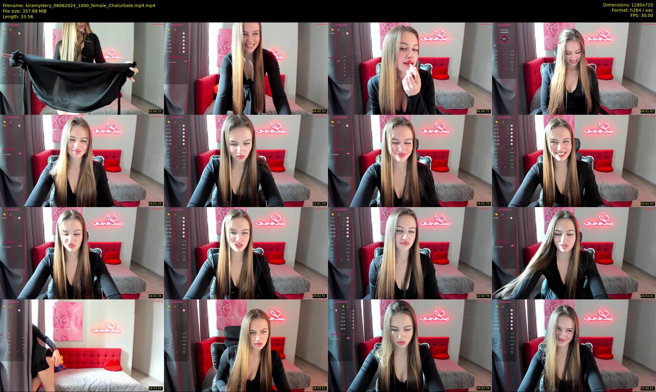 kiramystery — 34 minute Chaturbate female cam show recording, 720p, Jun 8, 2024