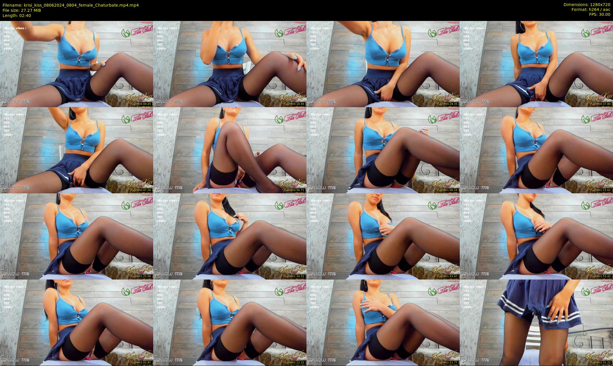 krisi_kiss — 3 minute Chaturbate female cam show recording, 720p, Jun 8, 2024