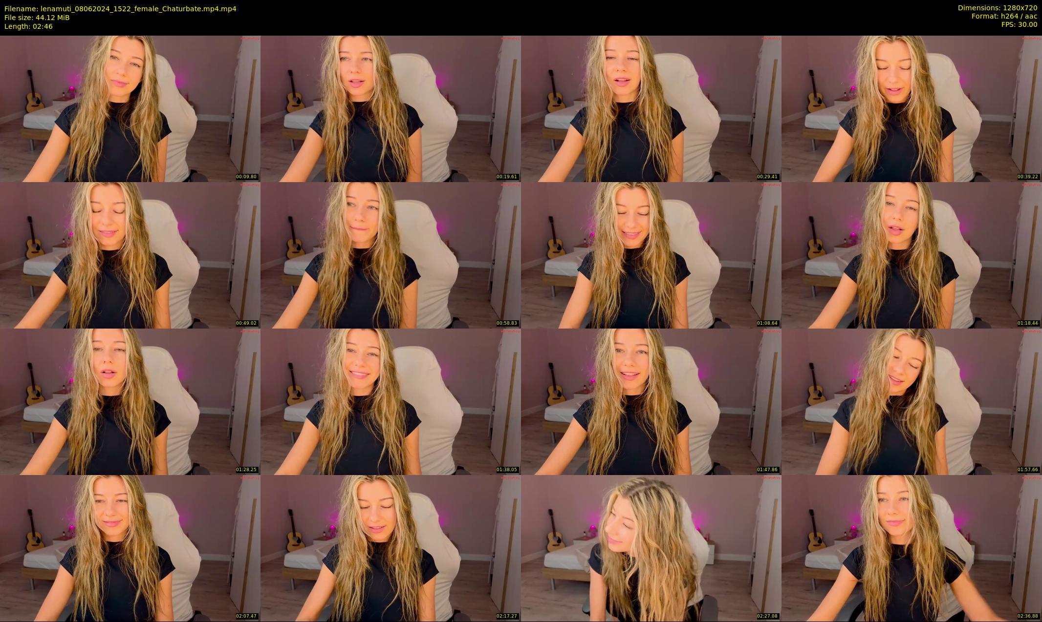 lenamuti — 3 minute Chaturbate female cam show recording, 720p, Jun 8, 2024