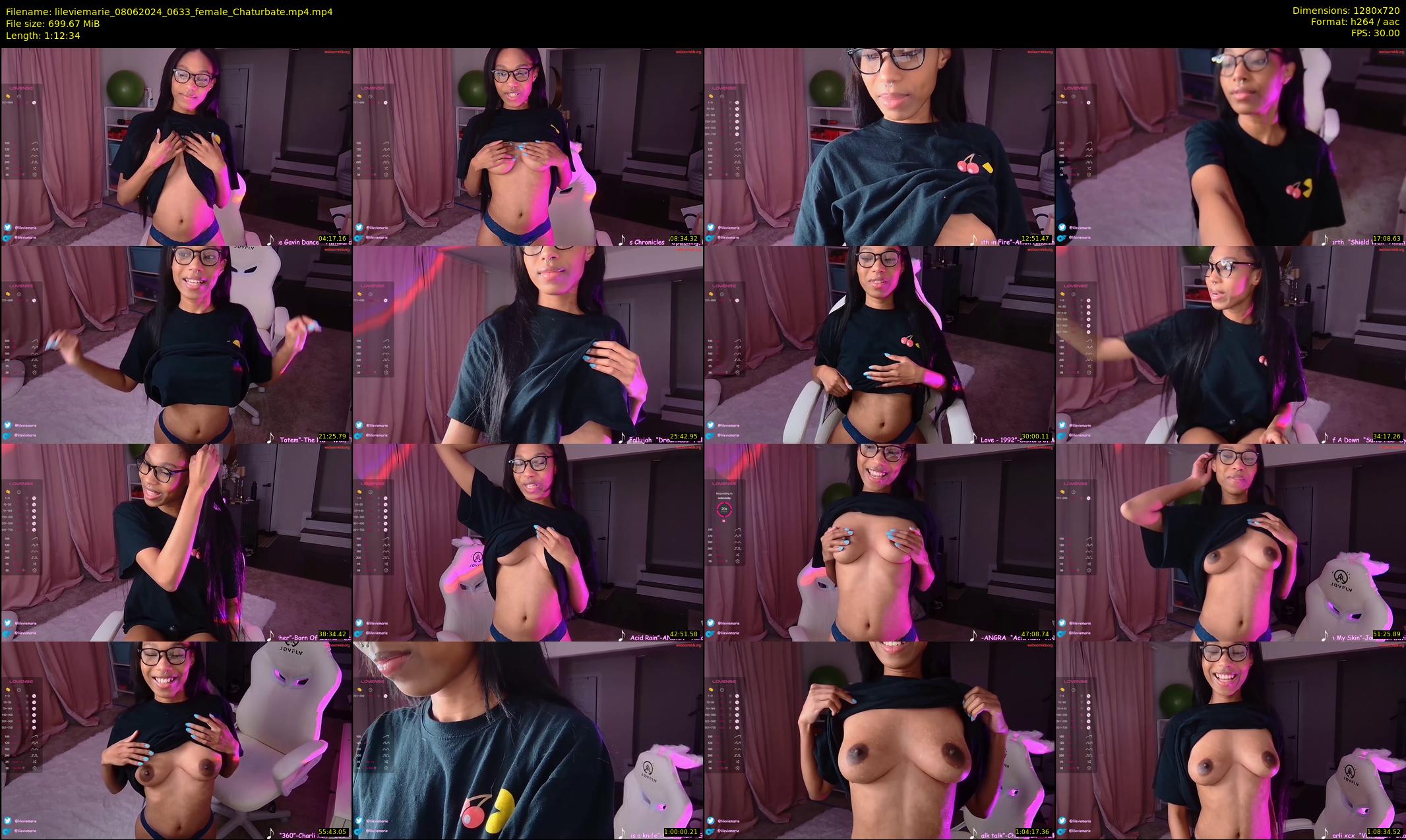 lileviemarie — 73 minute Chaturbate female cam show recording, 720p, Jun 8, 2024