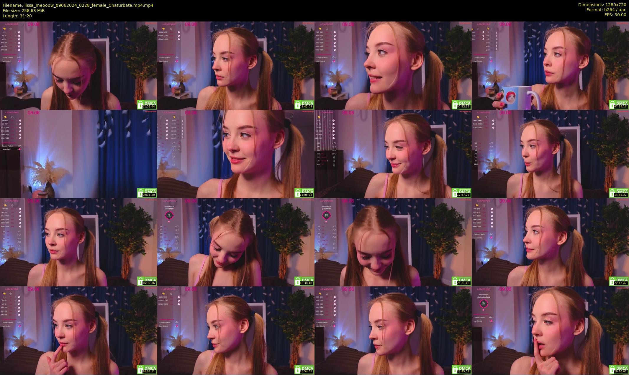 lissa_meooow — 32 minute Chaturbate female cam show recording, 720p, Jun 9, 2024