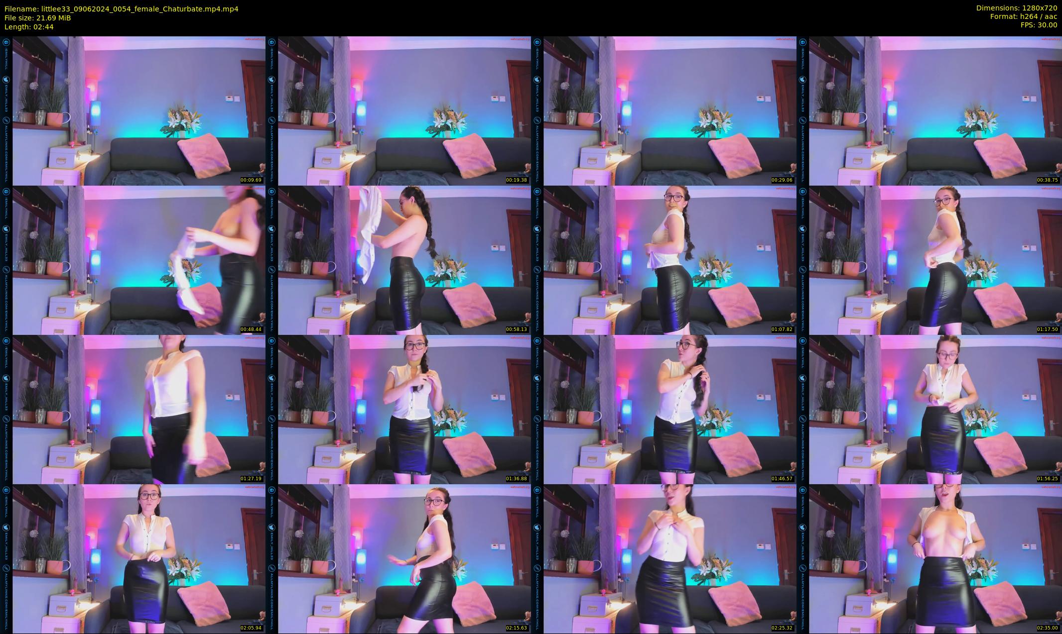 littlee33 — 3 minute Chaturbate female cam show recording, 720p, Jun 9, 2024