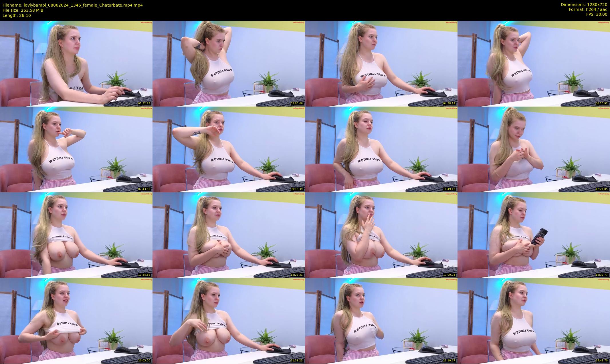 lovlybambi — 27 minute Chaturbate female cam show recording, 720p, Jun 8, 2024