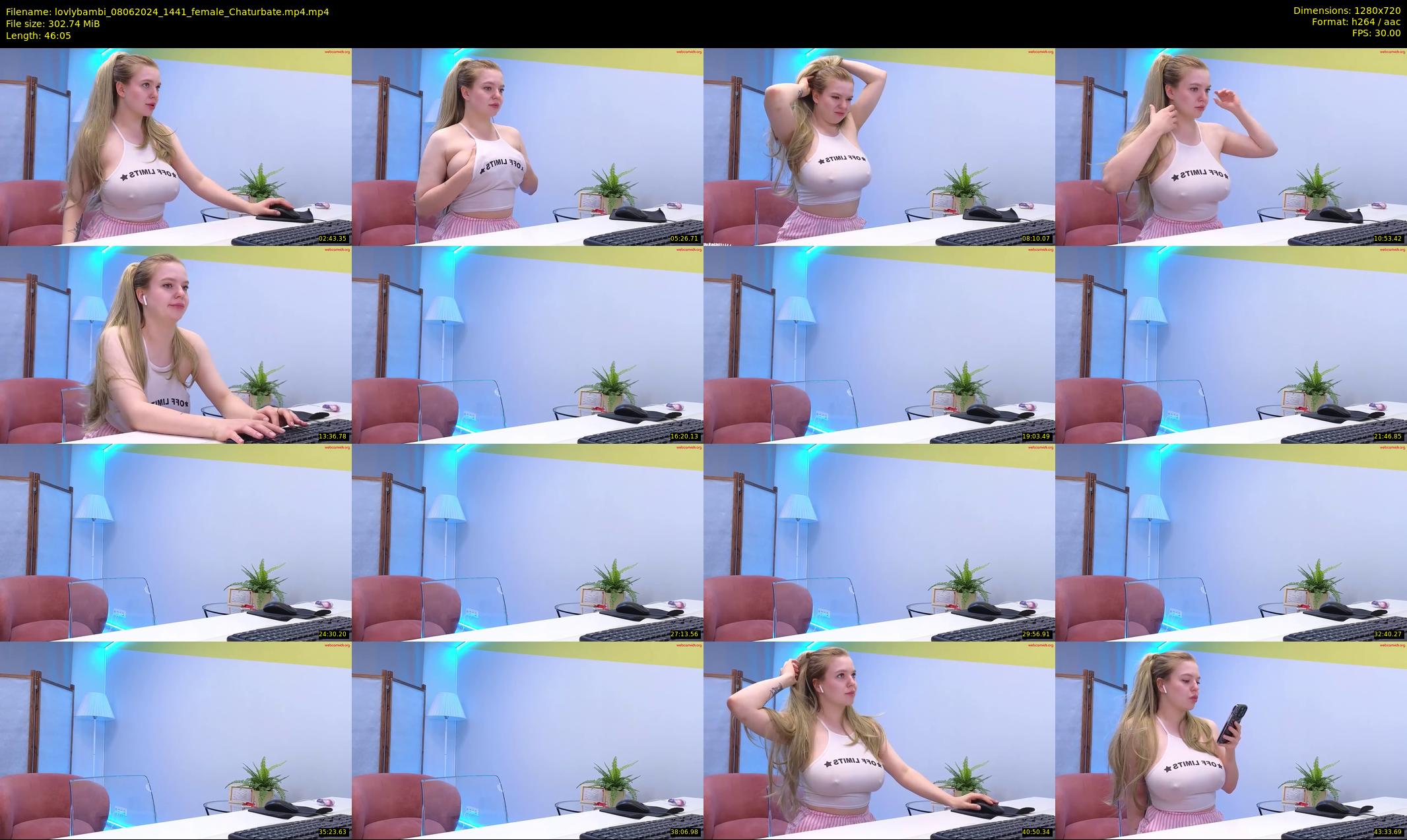 lovlybambi — 47 minute Chaturbate female cam show recording, 720p, Jun 8, 2024