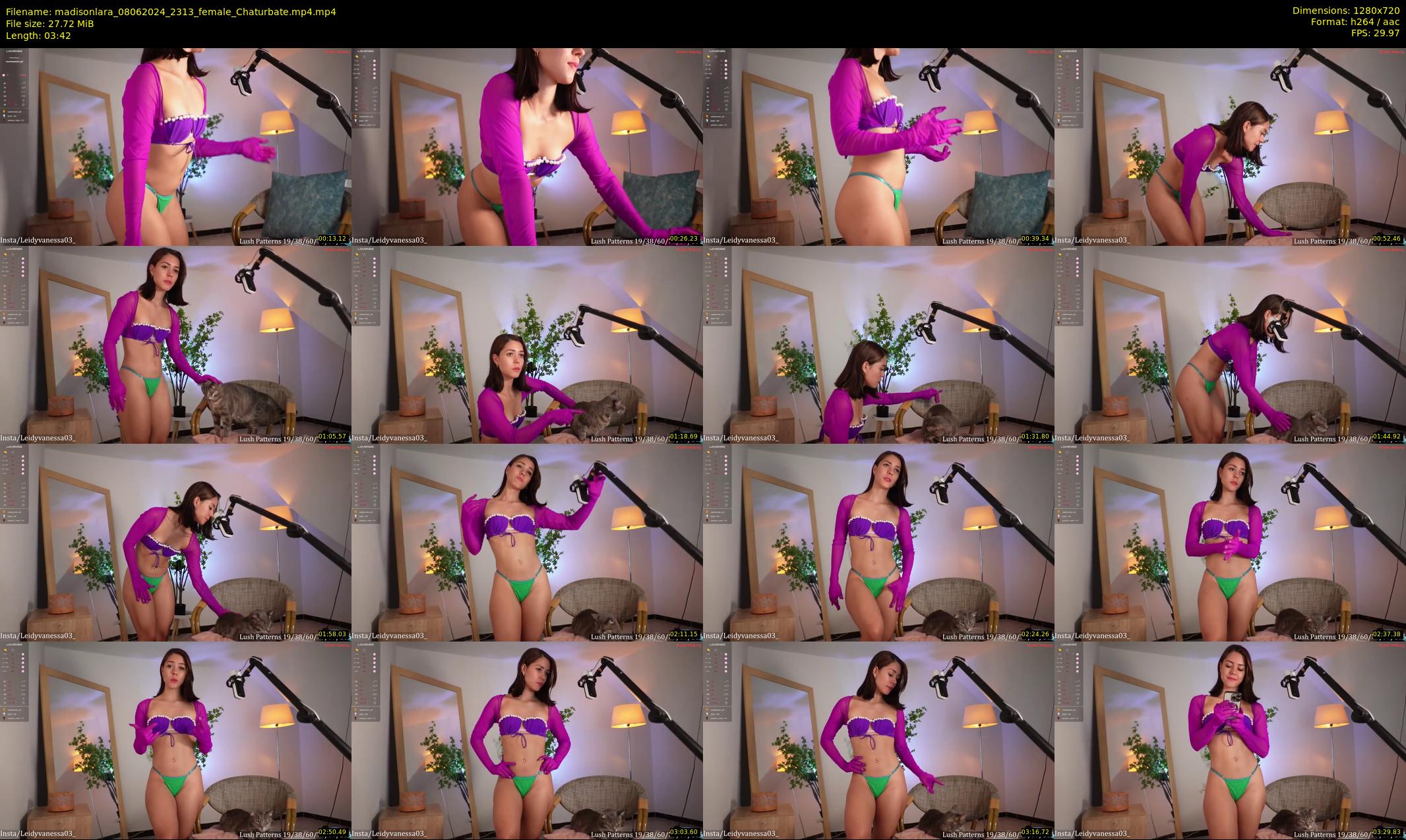 madisonlara — 4 minute Chaturbate female cam show recording, 720p, Jun 8, 2024