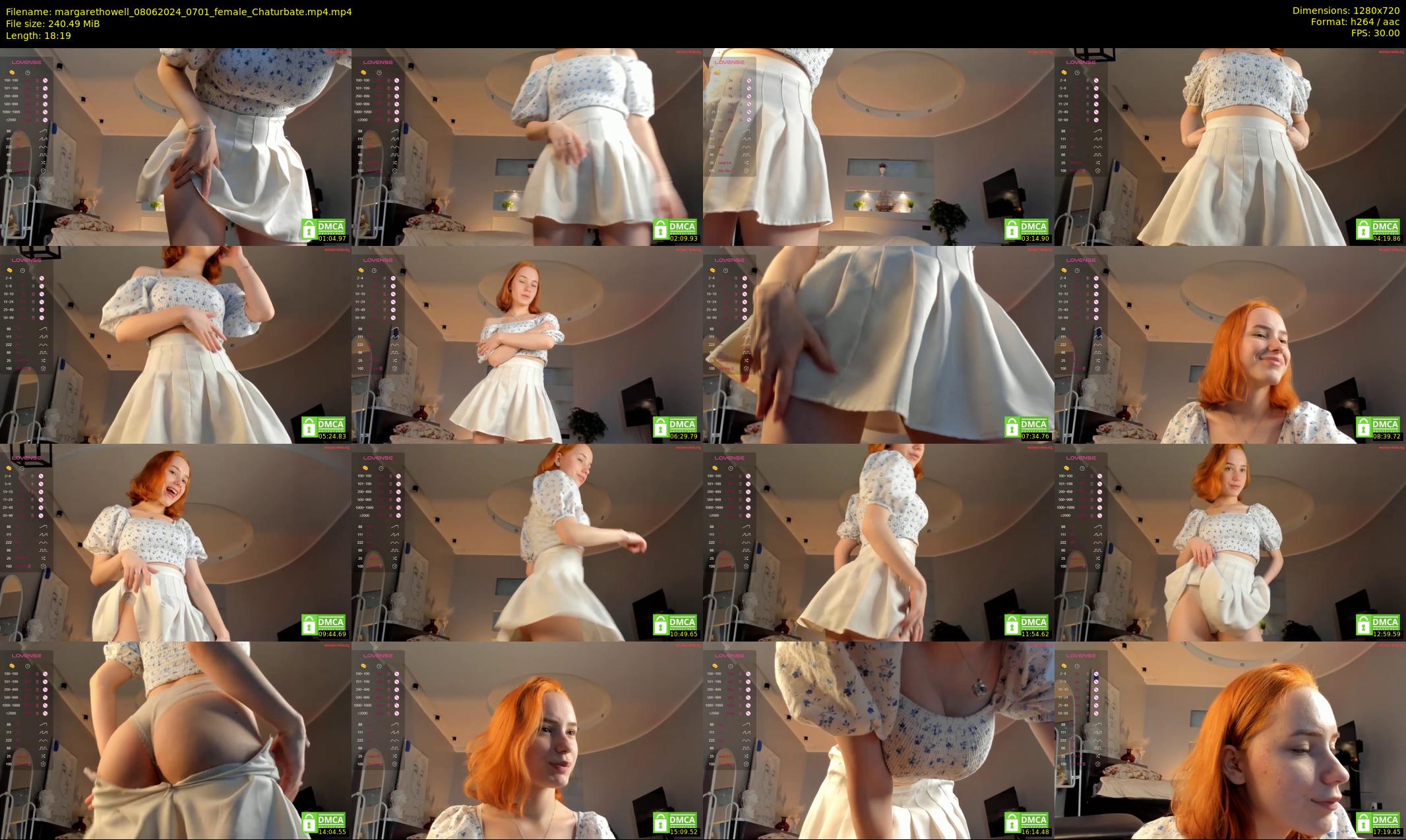 margarethowell — 19 minute Chaturbate female cam show recording, 720p, Jun 8, 2024