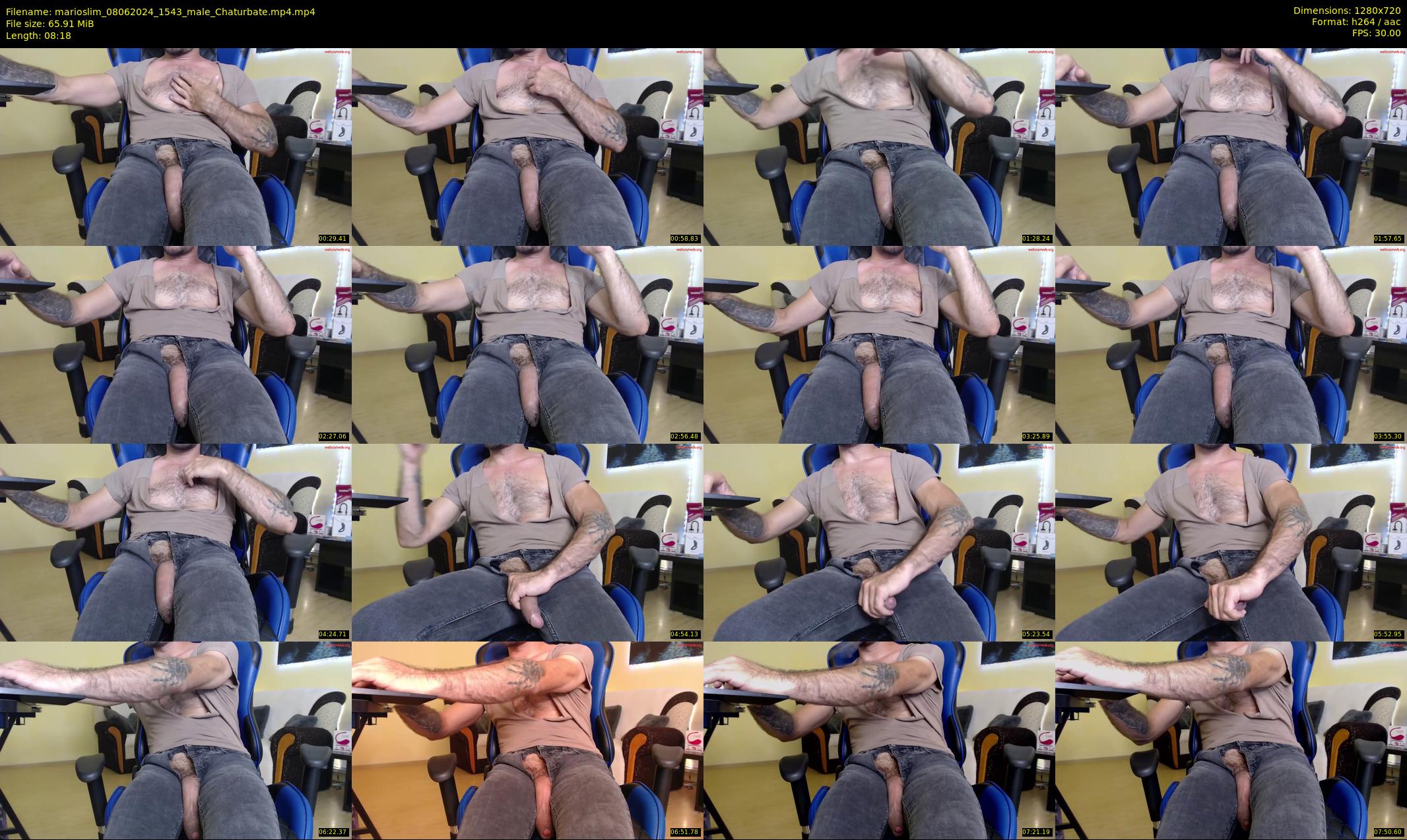 marioslim — 9 minute Chaturbate male cam show recording, 720p, Jun 8, 2024