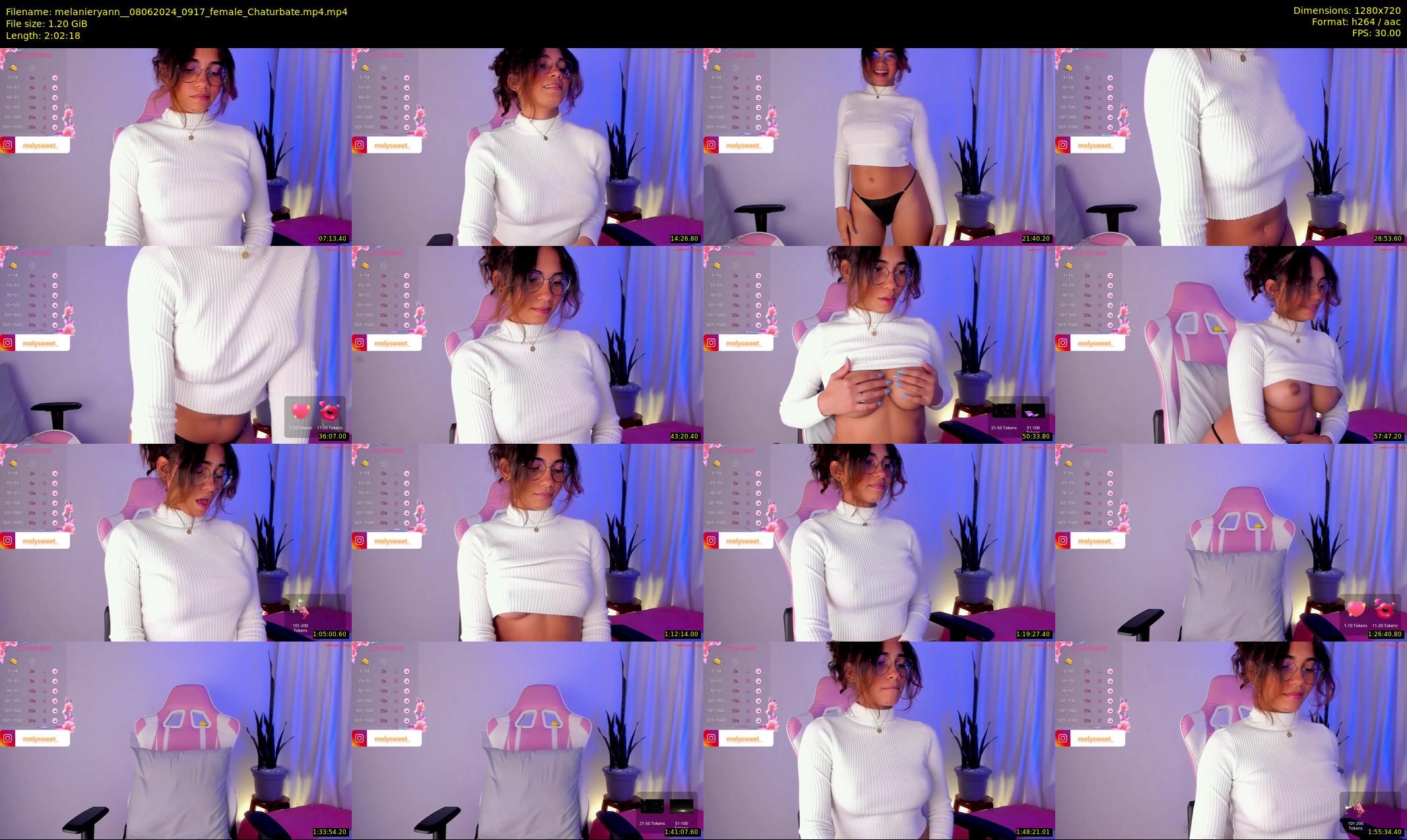 melanieryann_ — 123 minute Chaturbate female cam show recording, 720p, Jun 8, 2024