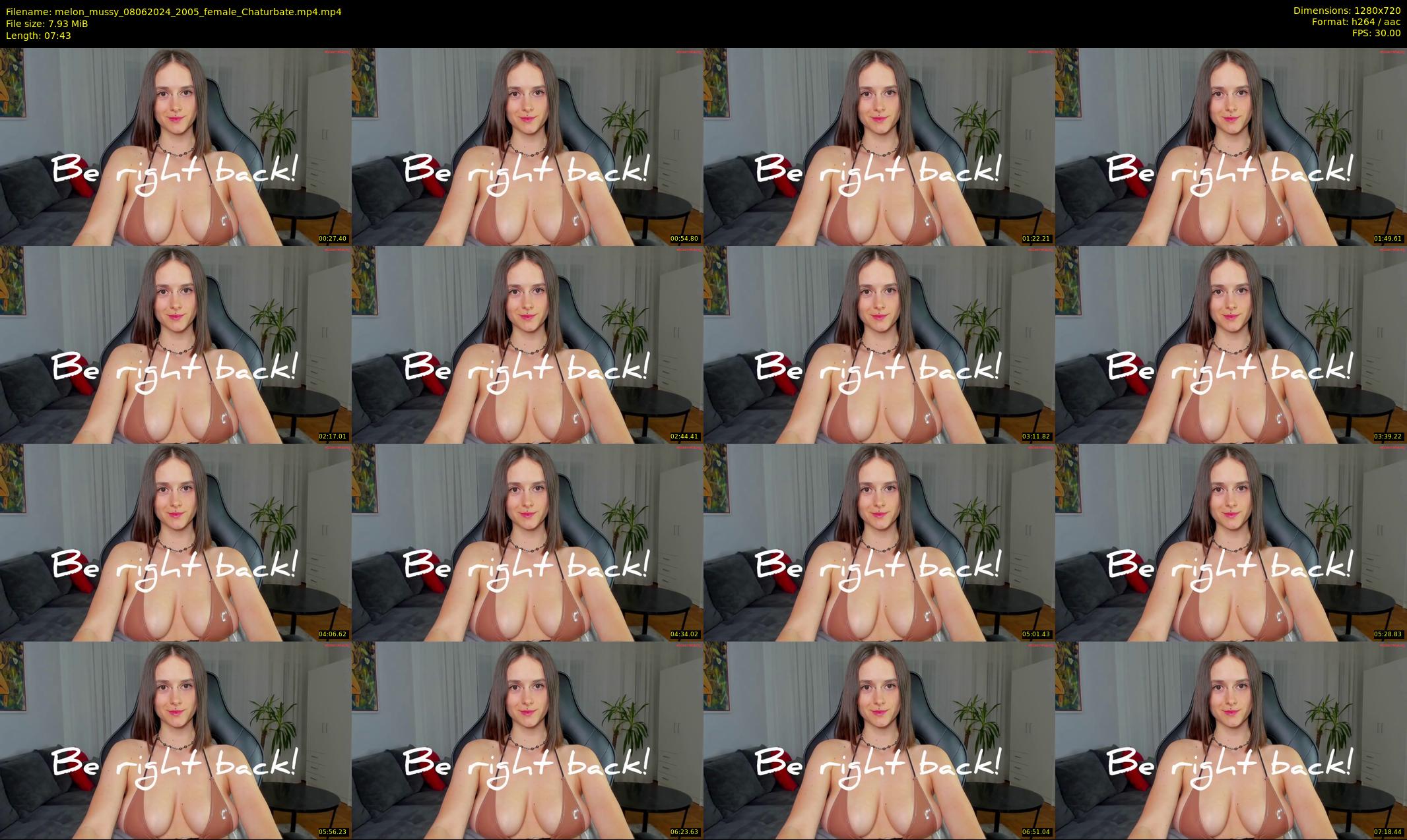 melon_mussy — 8 minute Chaturbate female cam show recording, 720p, Jun 8, 2024