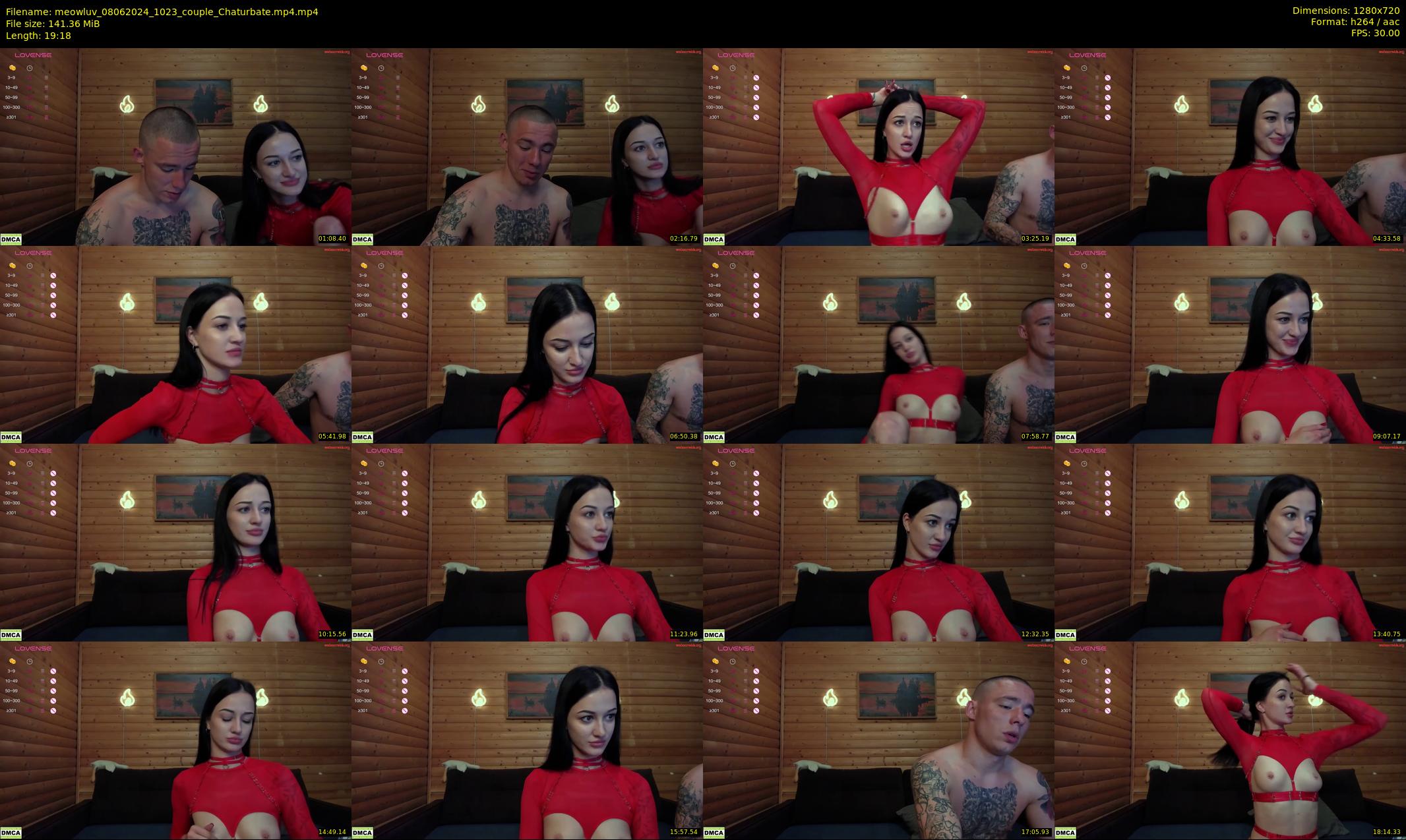 meowluv — 20 minute Chaturbate couple cam show recording, 720p, Jun 8, 2024