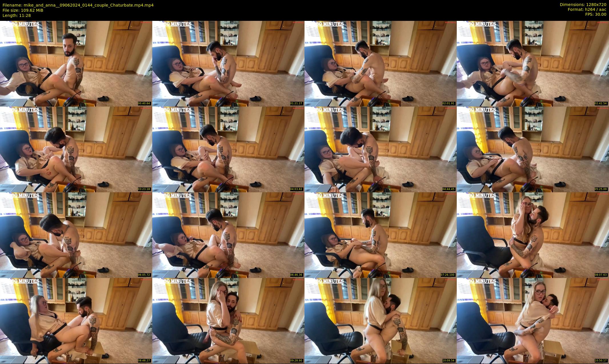 mike_and_anna_ — 12 minute Chaturbate couple cam show recording, 720p, Jun 9, 2024