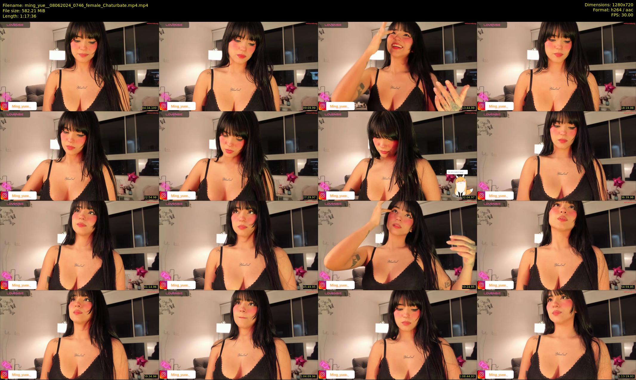 ming_yue_ — 78 minute Chaturbate female cam show recording, 720p, Jun 8, 2024