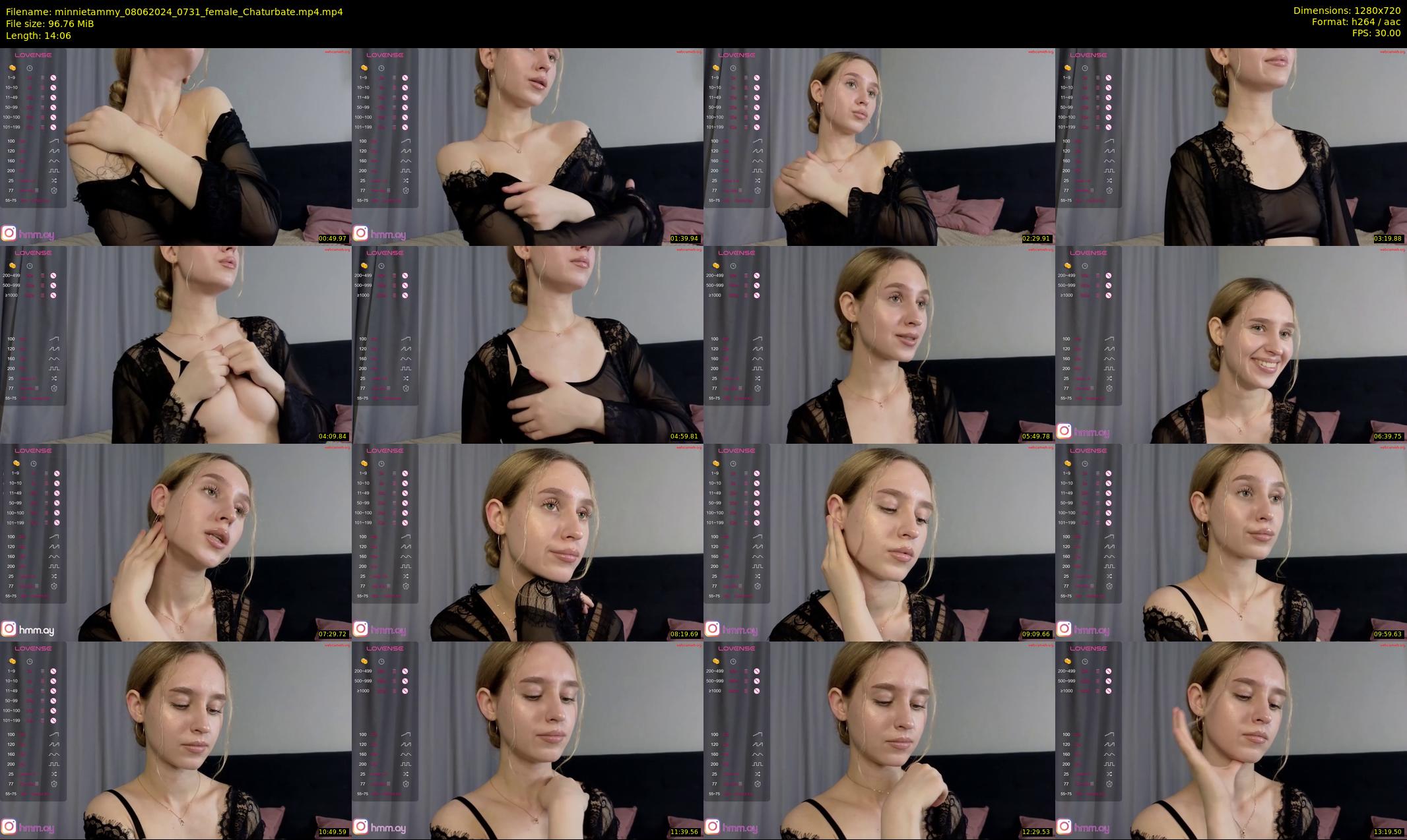 minnietammy — 15 minute Chaturbate female cam show recording, 720p, Jun 8, 2024