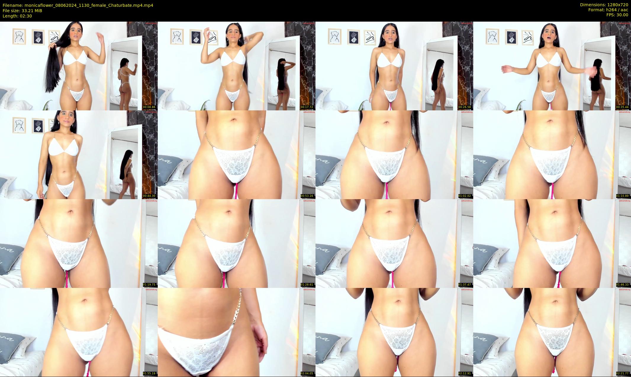 monicaflower — 3 minute Chaturbate female cam show recording, 720p, Jun 8, 2024
