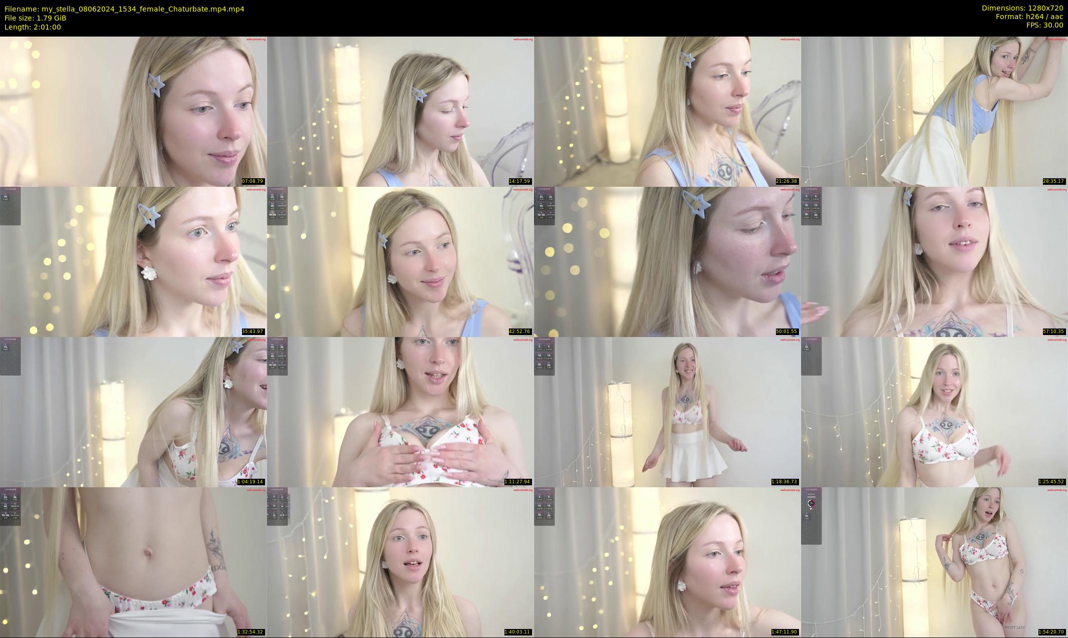 my_stella — 121 minute Chaturbate female cam show recording, 720p, Jun 8, 2024