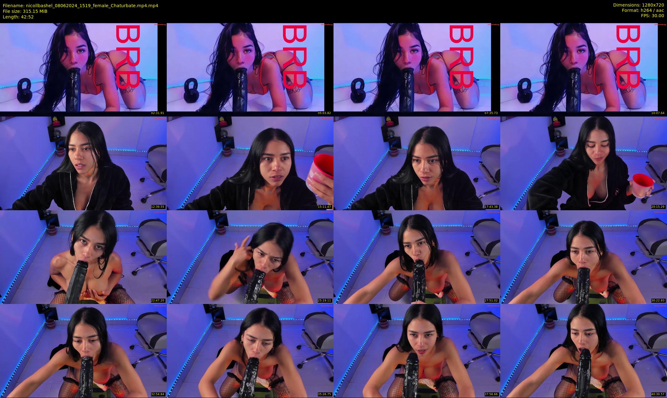 nicollbashel — 43 minute Chaturbate female cam show recording, 720p, Jun 8, 2024