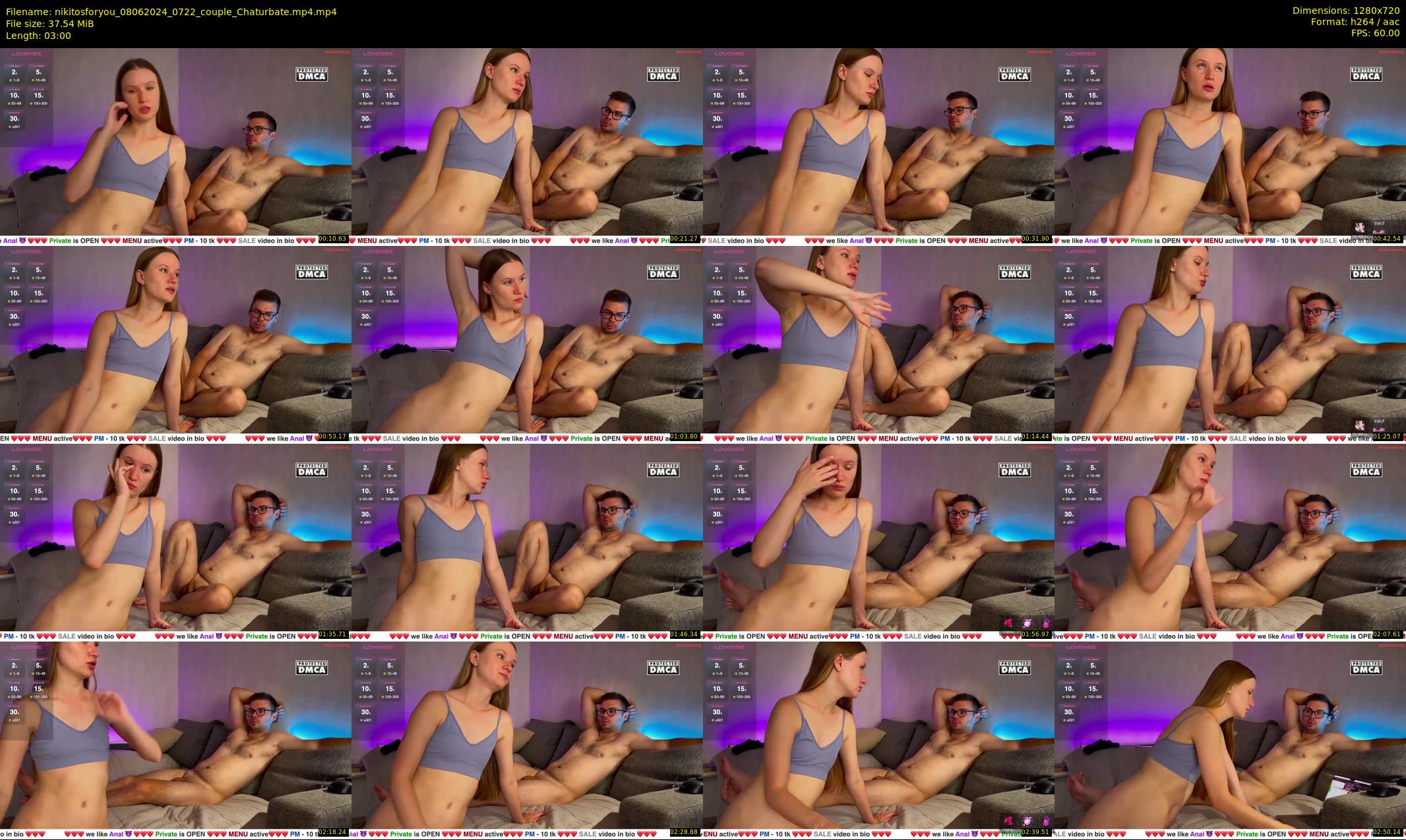 nikitosforyou — 3 minute Chaturbate couple cam show recording, 720p, Jun 8, 2024