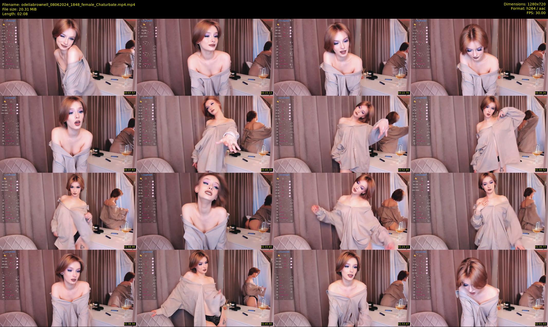 odeliabrownell — 3 minute Chaturbate female cam show recording, 720p, Jun 8, 2024
