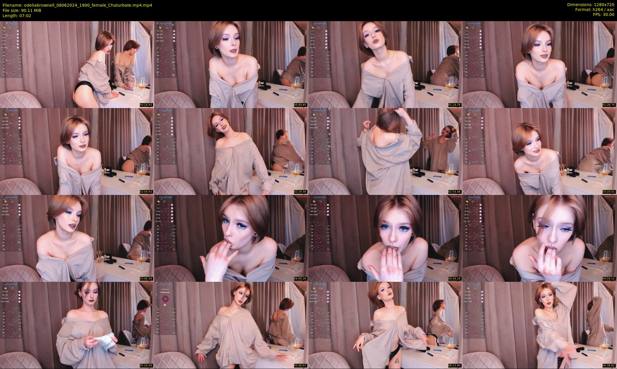 odeliabrownell — 8 minute Chaturbate female cam show recording, 720p, Jun 8, 2024