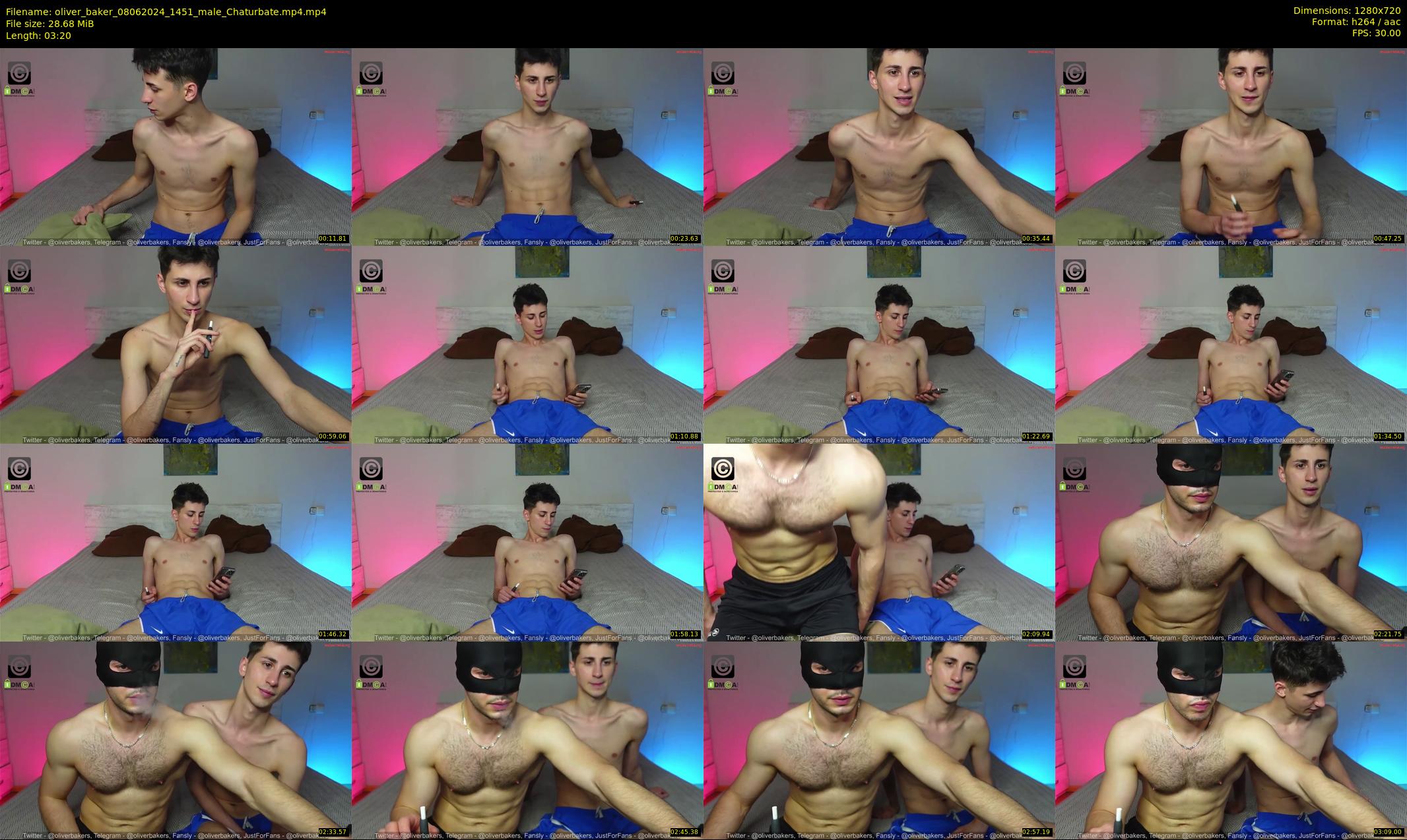 oliver_baker — 4 minute Chaturbate male cam show recording, 720p, Jun 8, 2024