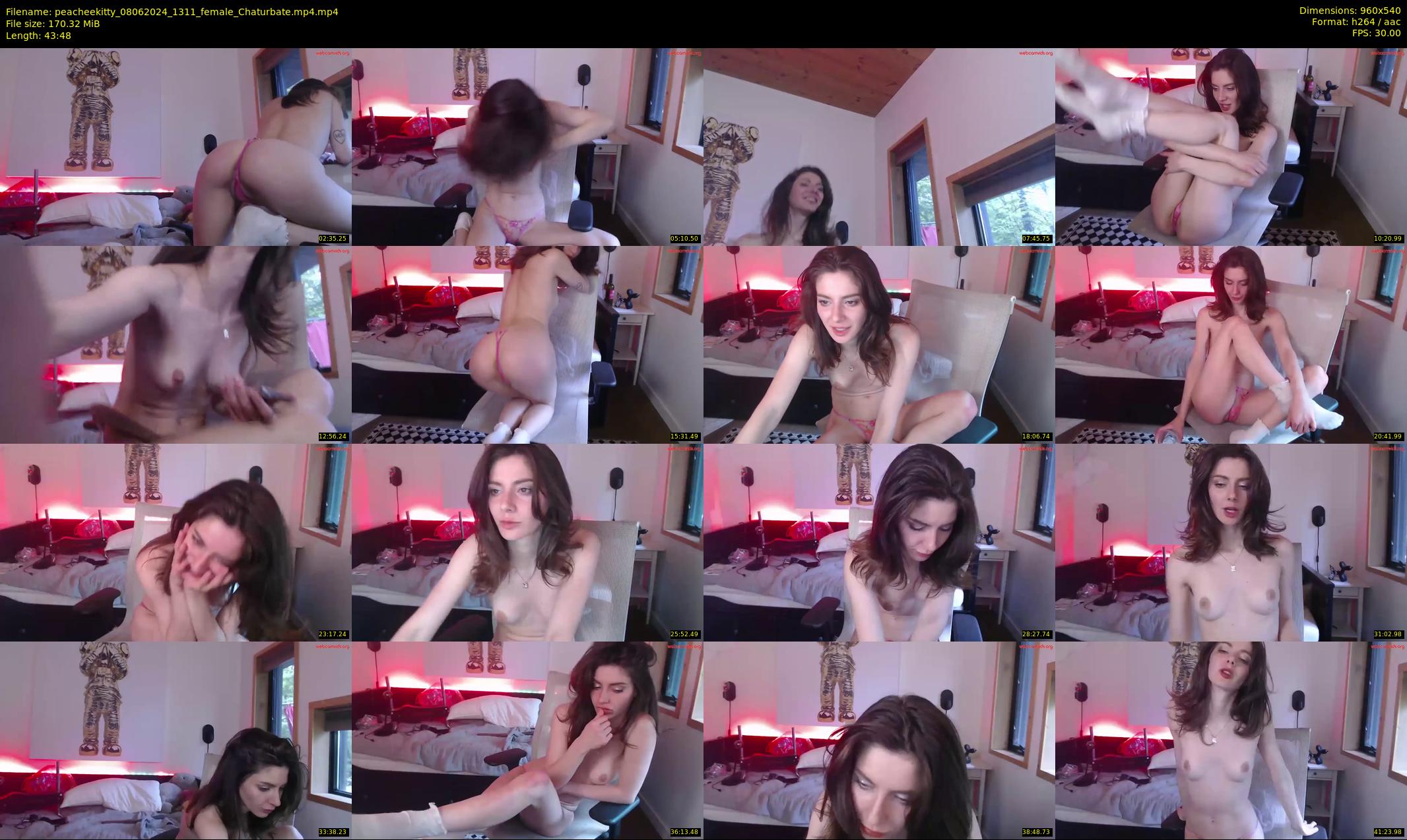 peacheekitty — 44 minute Chaturbate female cam show recording, 480p, Jun 8, 2024