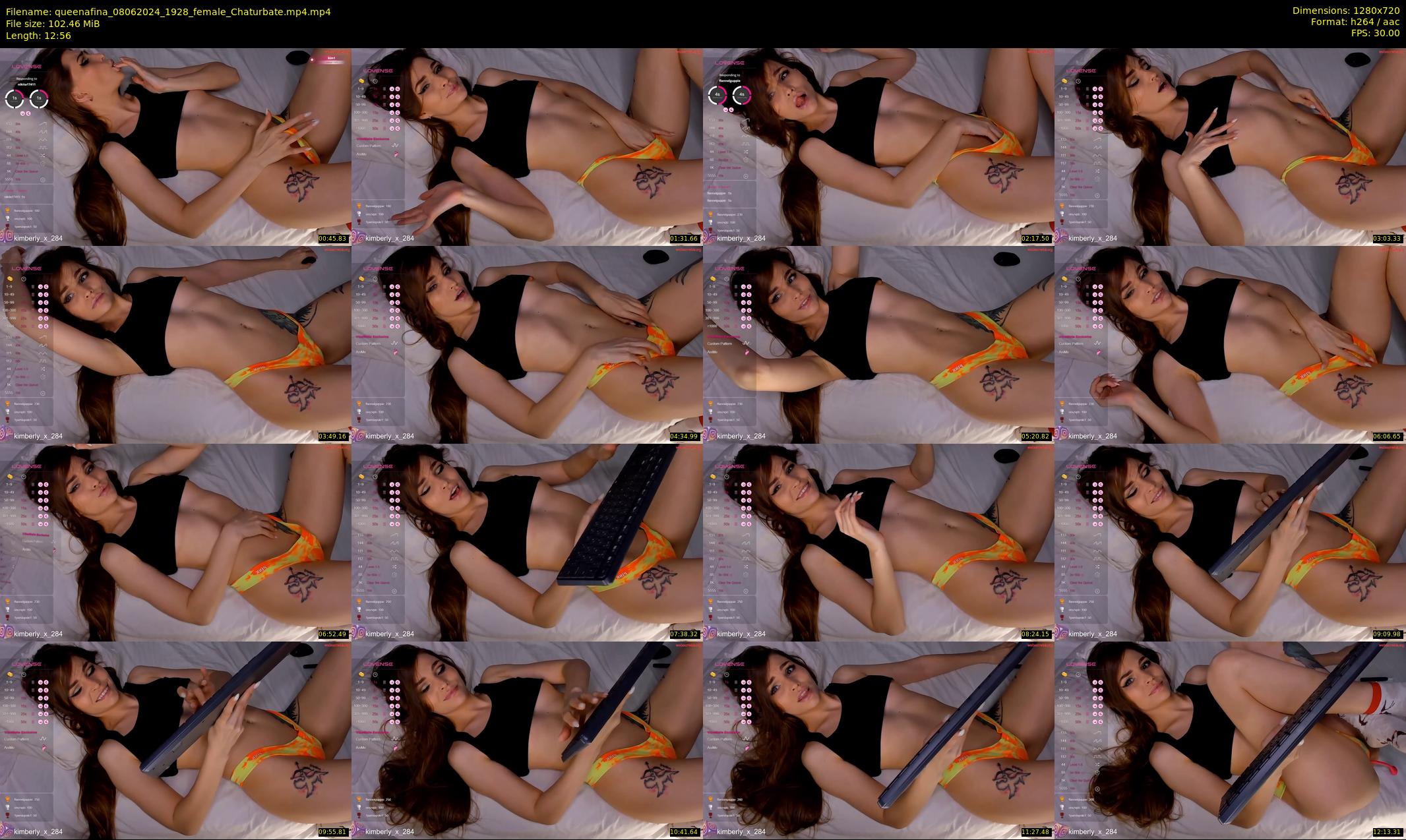 queenafina — 13 minute Chaturbate female cam show recording, 720p, Jun 8, 2024