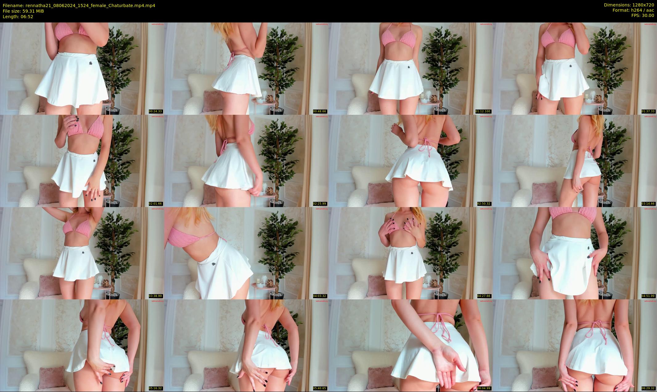 rennatha21 — 7 minute Chaturbate female cam show recording, 720p, Jun 8, 2024