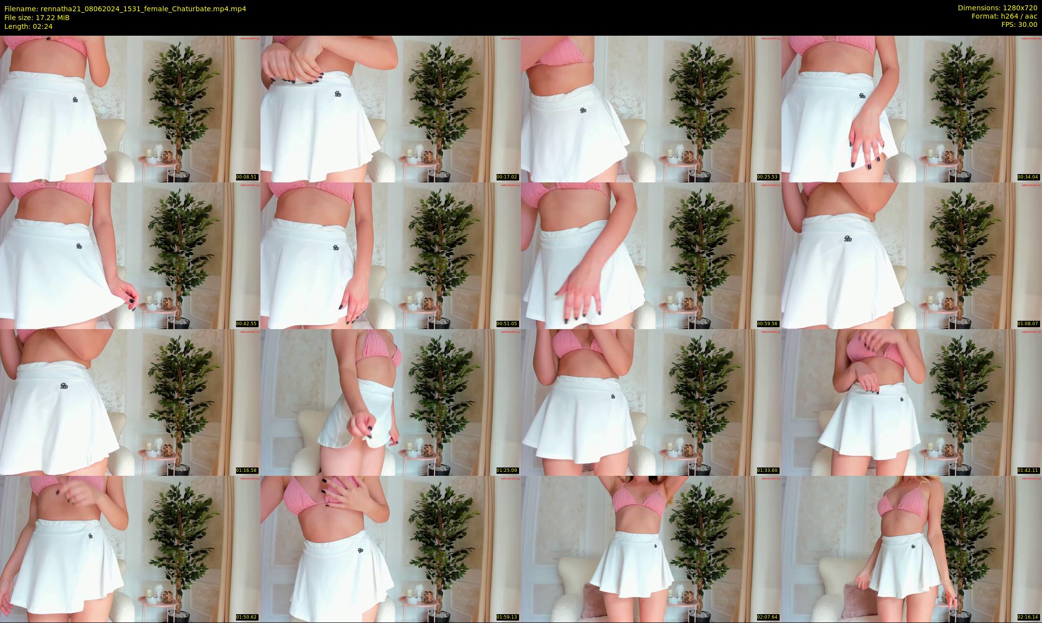 rennatha21 — 3 minute Chaturbate female cam show recording, 720p, Jun 8, 2024