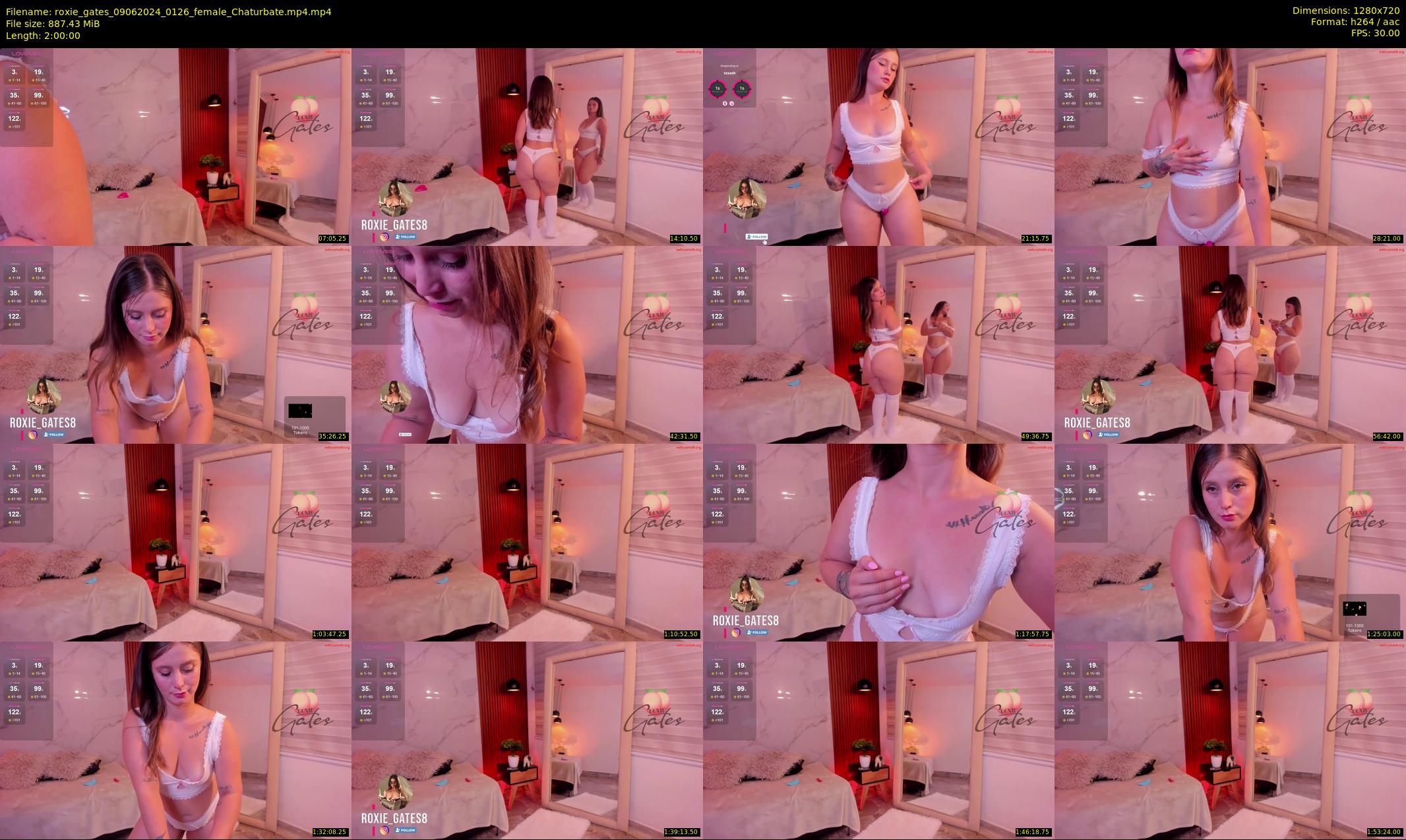 roxie_gates — 120 minute Chaturbate female cam show recording, 720p, Jun 9, 2024