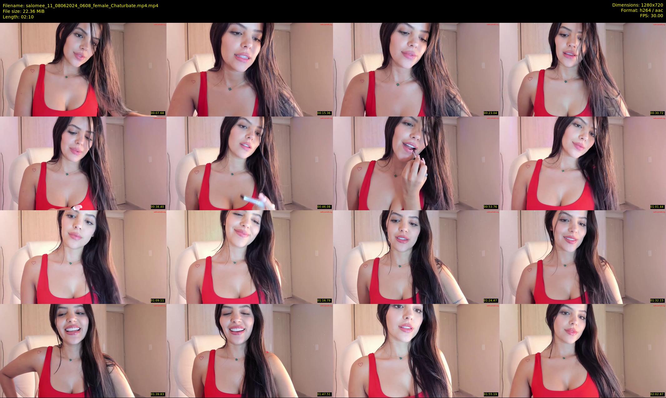 salomee_11 — 3 minute Chaturbate female cam show recording, 720p, Jun 8, 2024