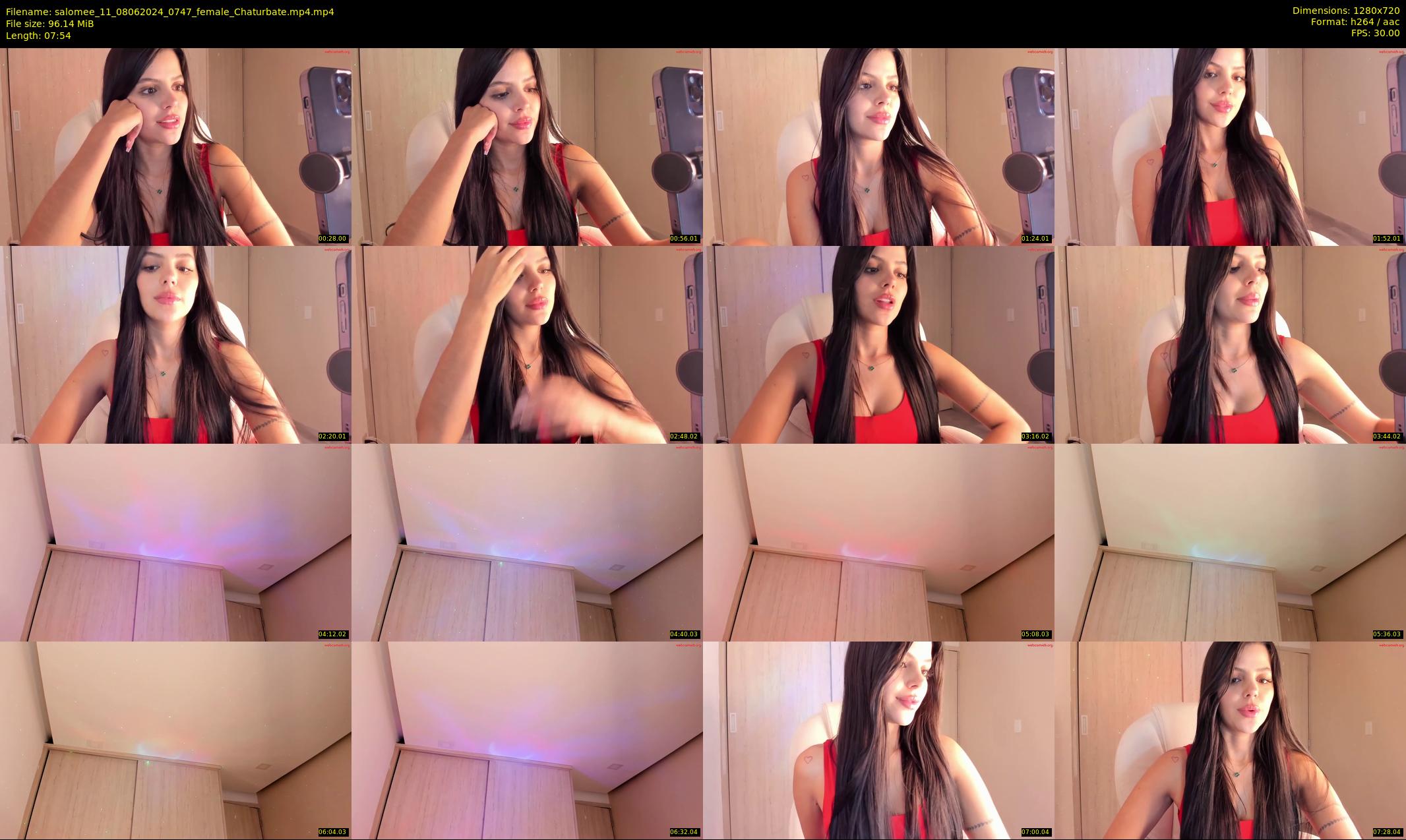 salomee_11 — 8 minute Chaturbate female cam show recording, 720p, Jun 8, 2024