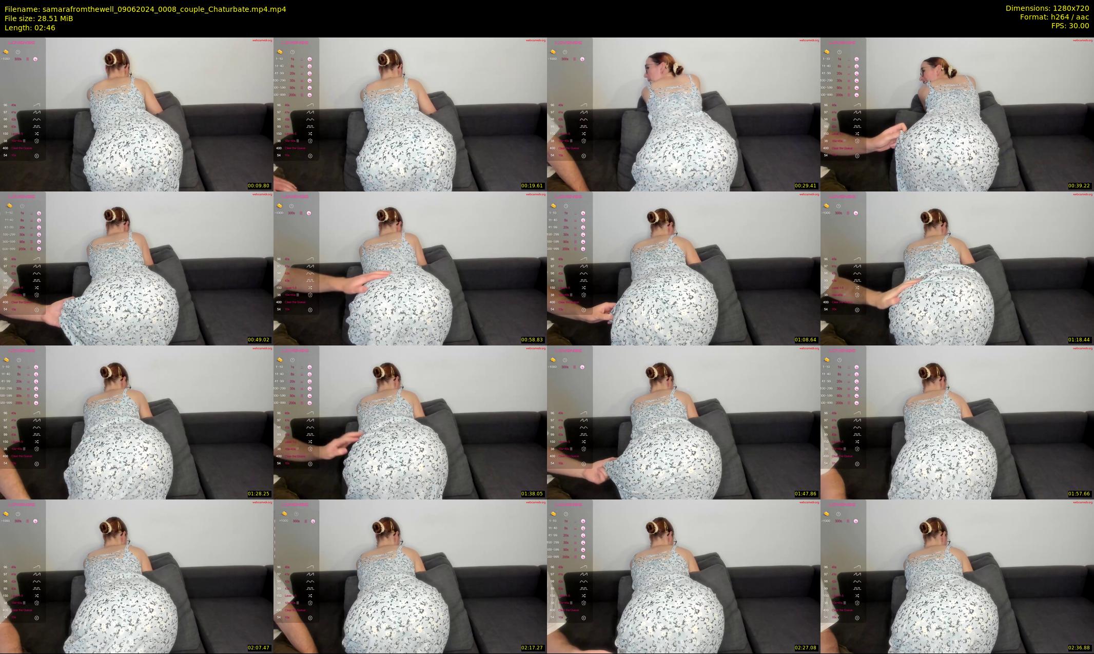 samarafromthewell — 3 minute Chaturbate female cam show recording, 720p, Jun 9, 2024