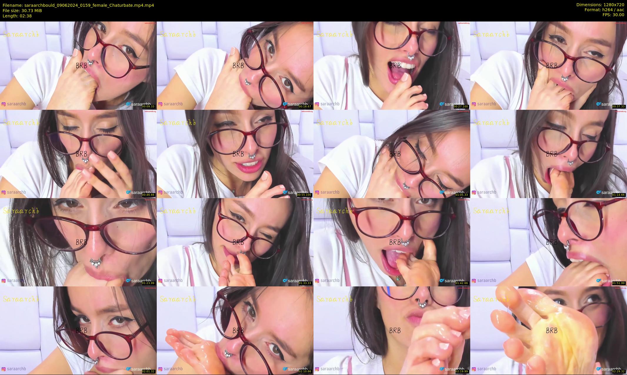 saraarchbould — 3 minute Chaturbate female cam show recording, 720p, Jun 9, 2024