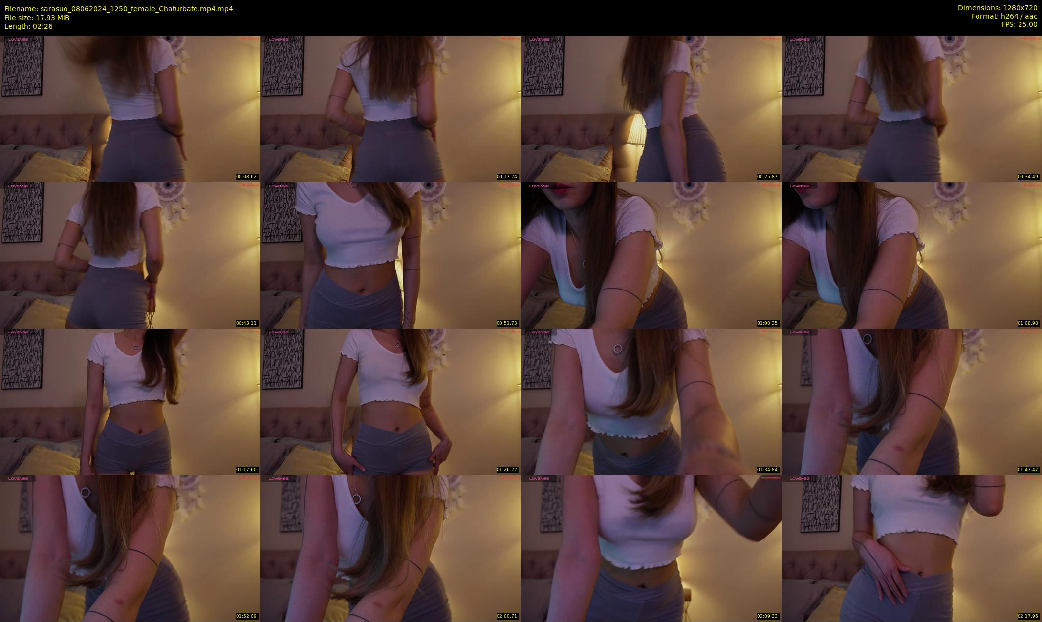 sarasuo — 3 minute Chaturbate female cam show recording, 720p, Jun 8, 2024
